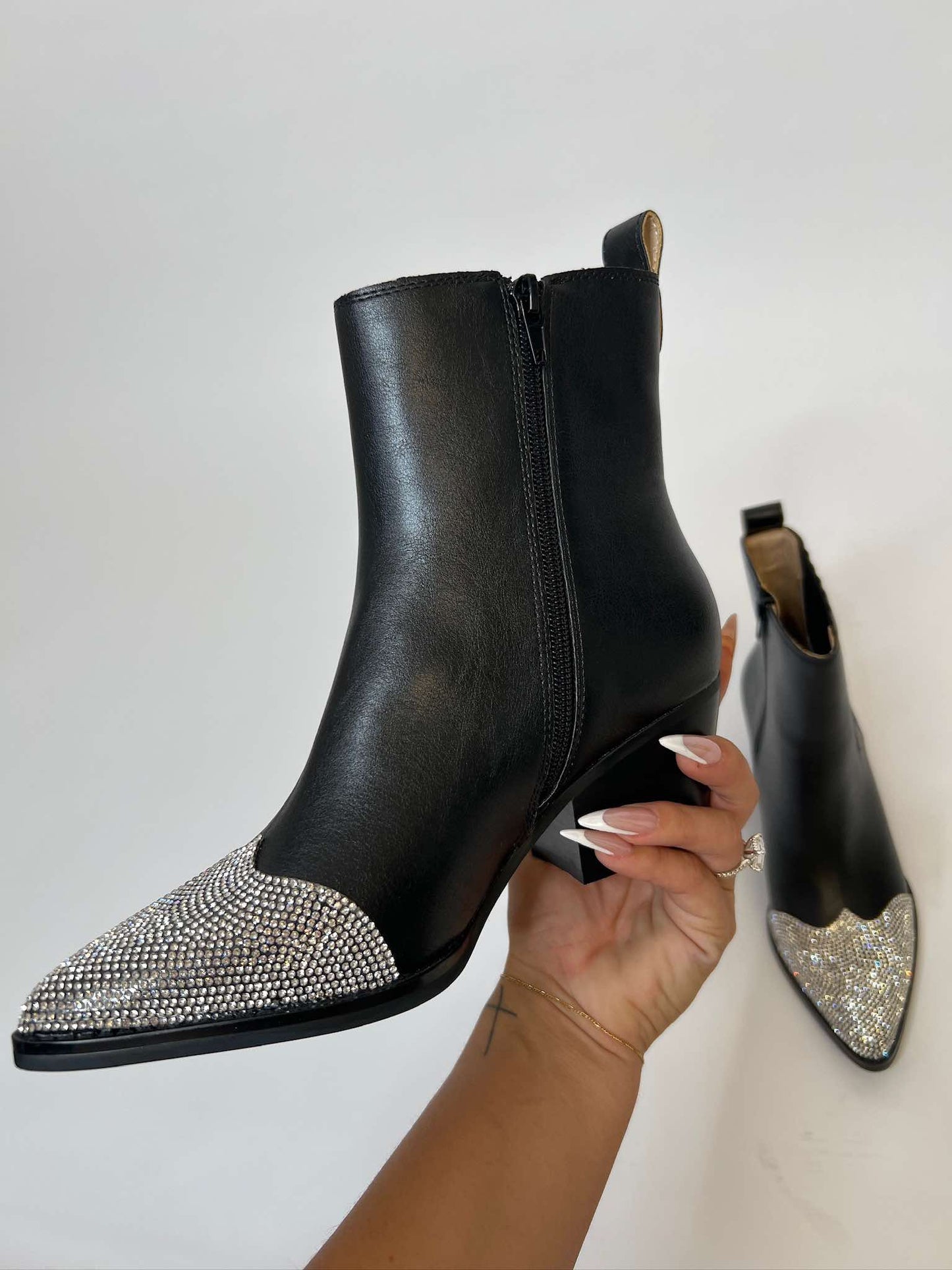 Rhinestone Toed Booties