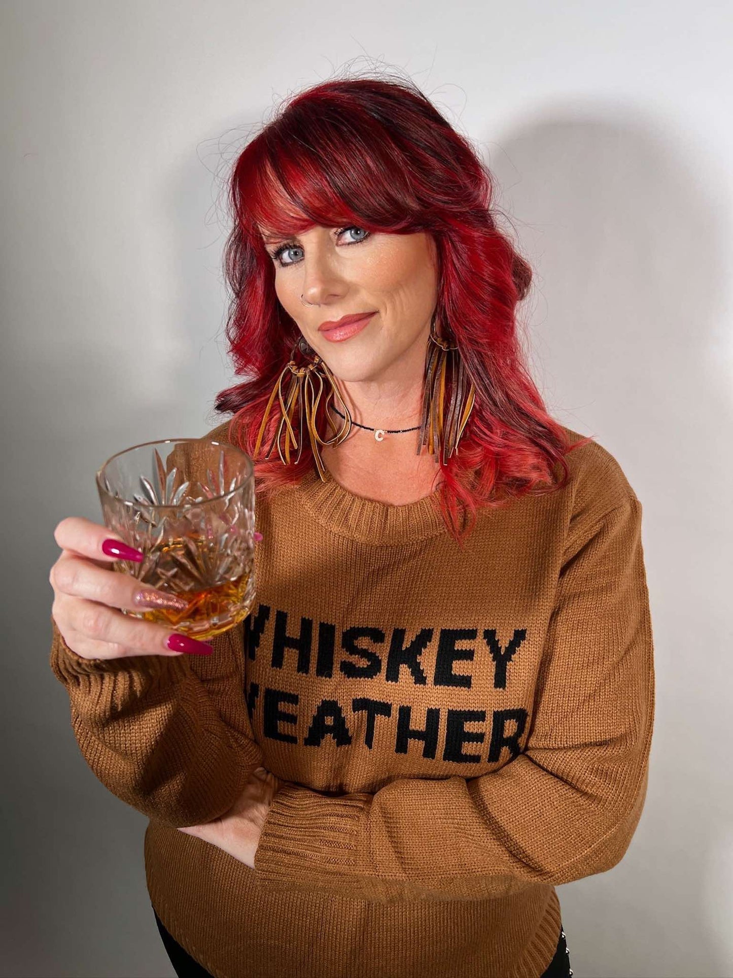 Brown Whiskey Weather Sweater