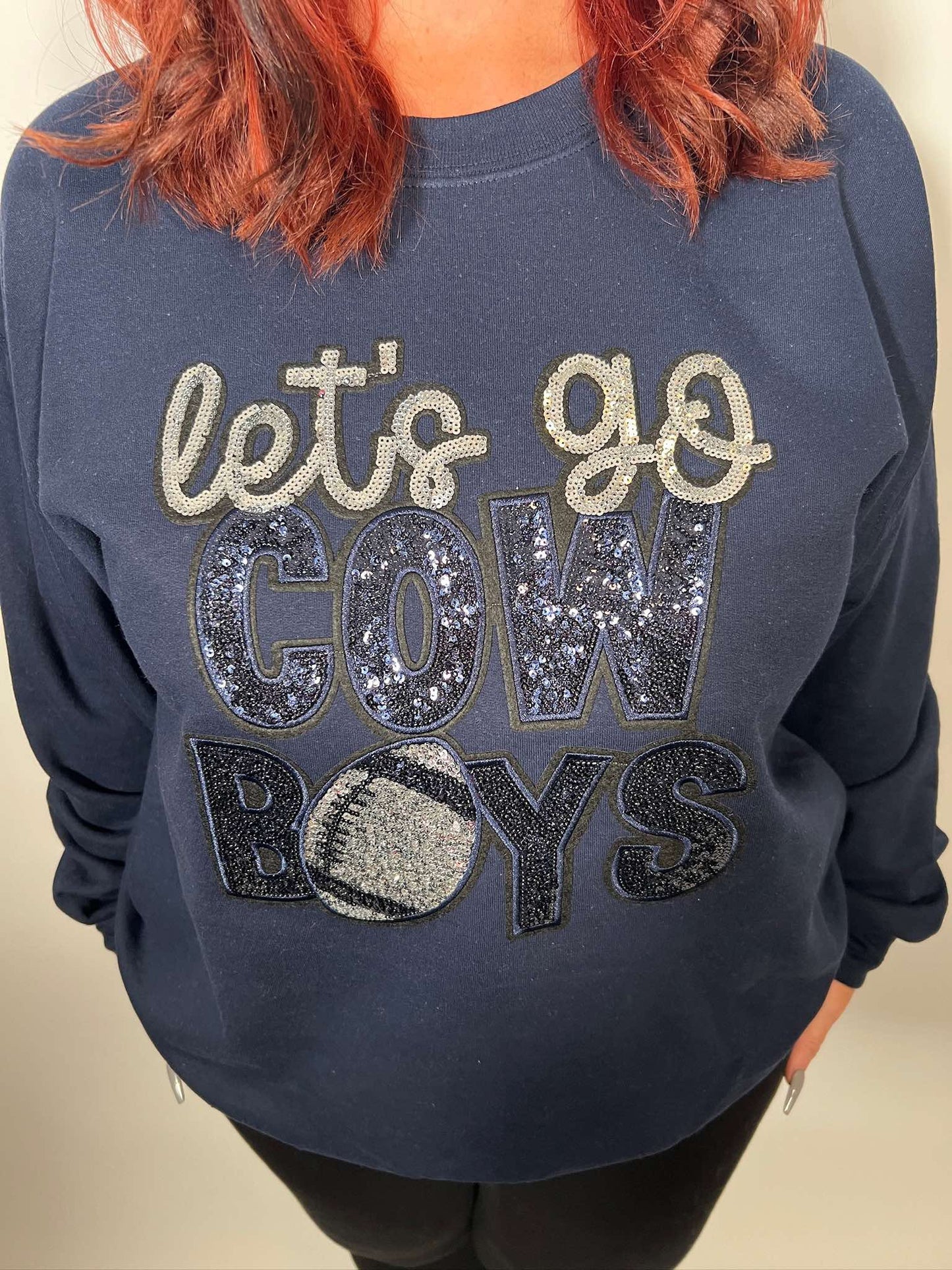Cowboys Sequins Sweatshirt