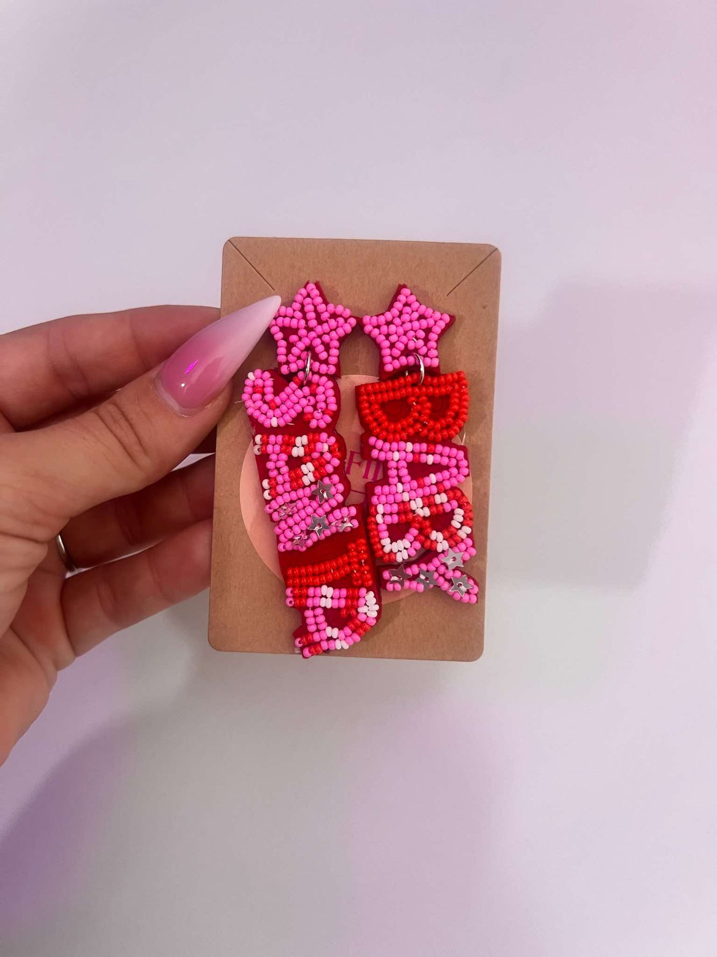 Beaded Santa Baby Earrings