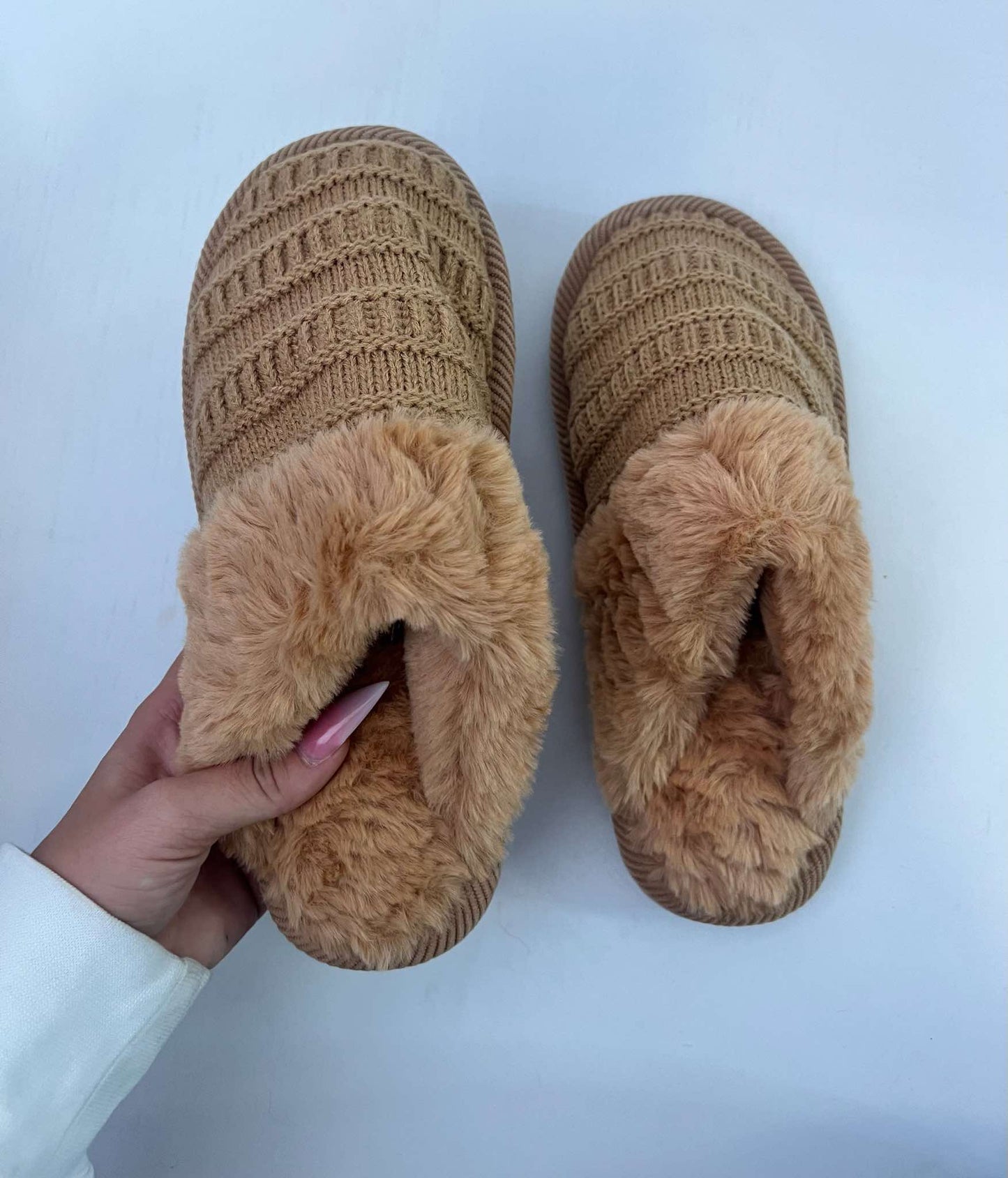 CC Beanie Rib Knit Slippers