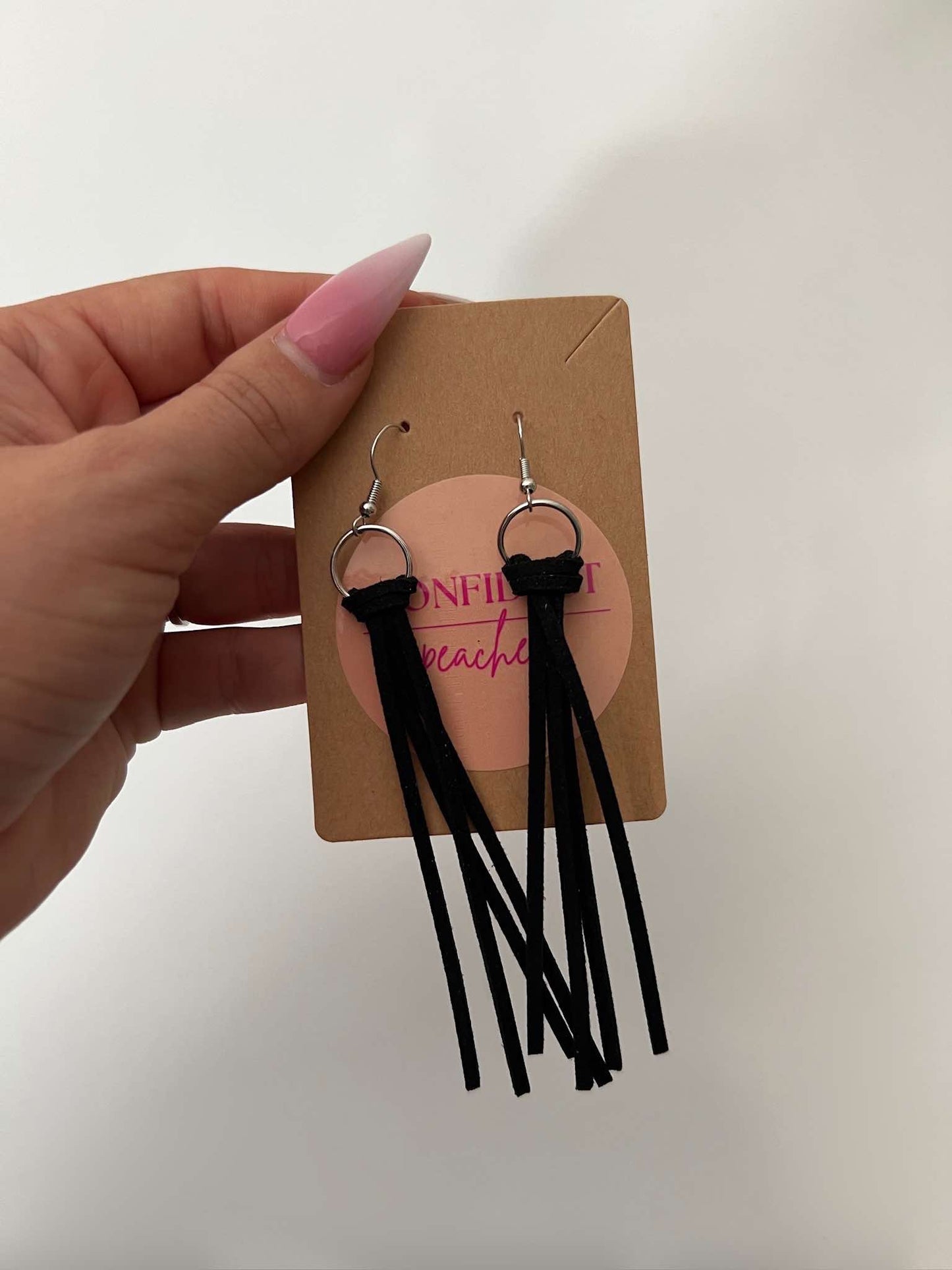 Leather Tassel Earrings