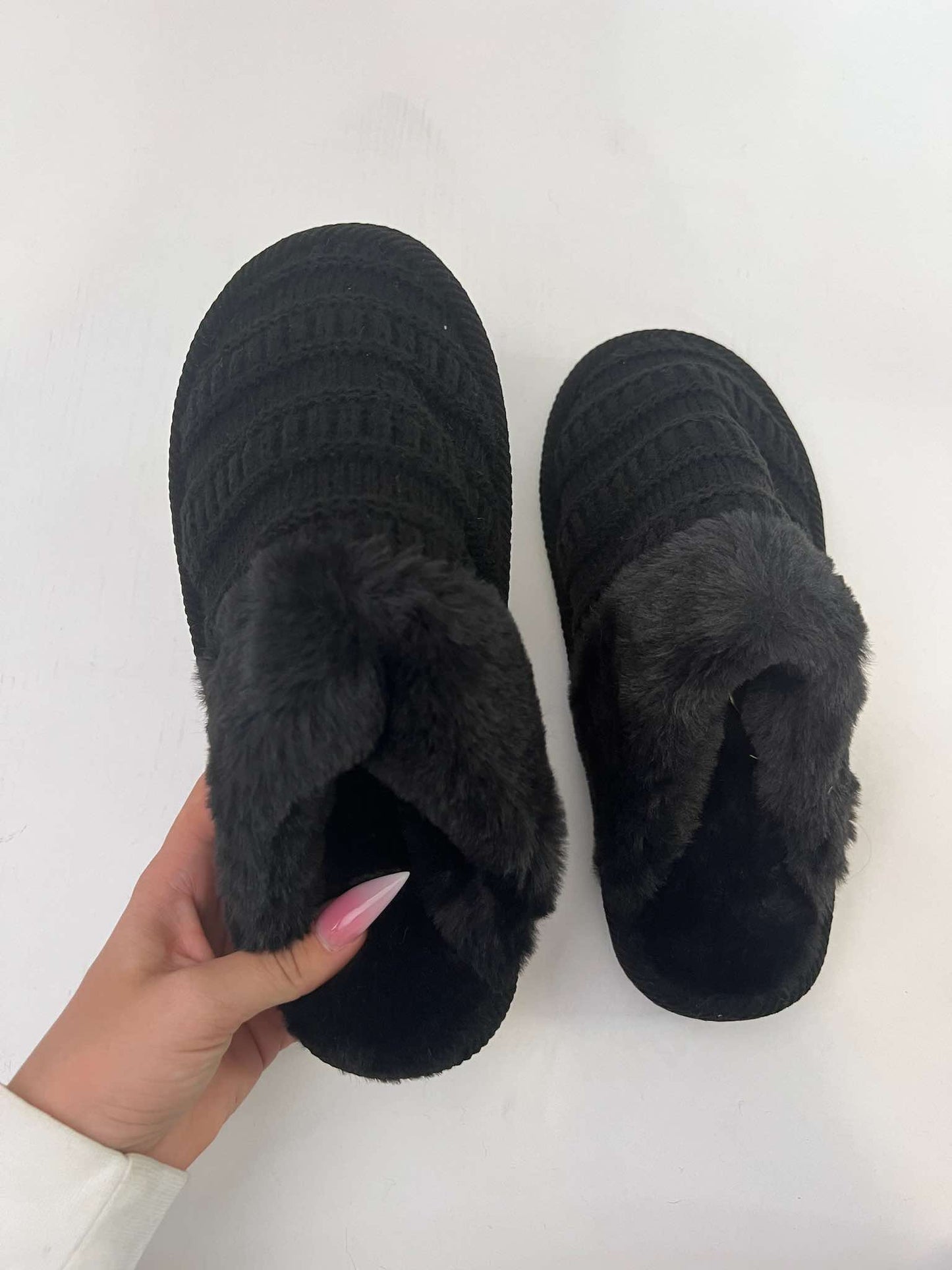 CC Beanie Rib Knit Slippers
