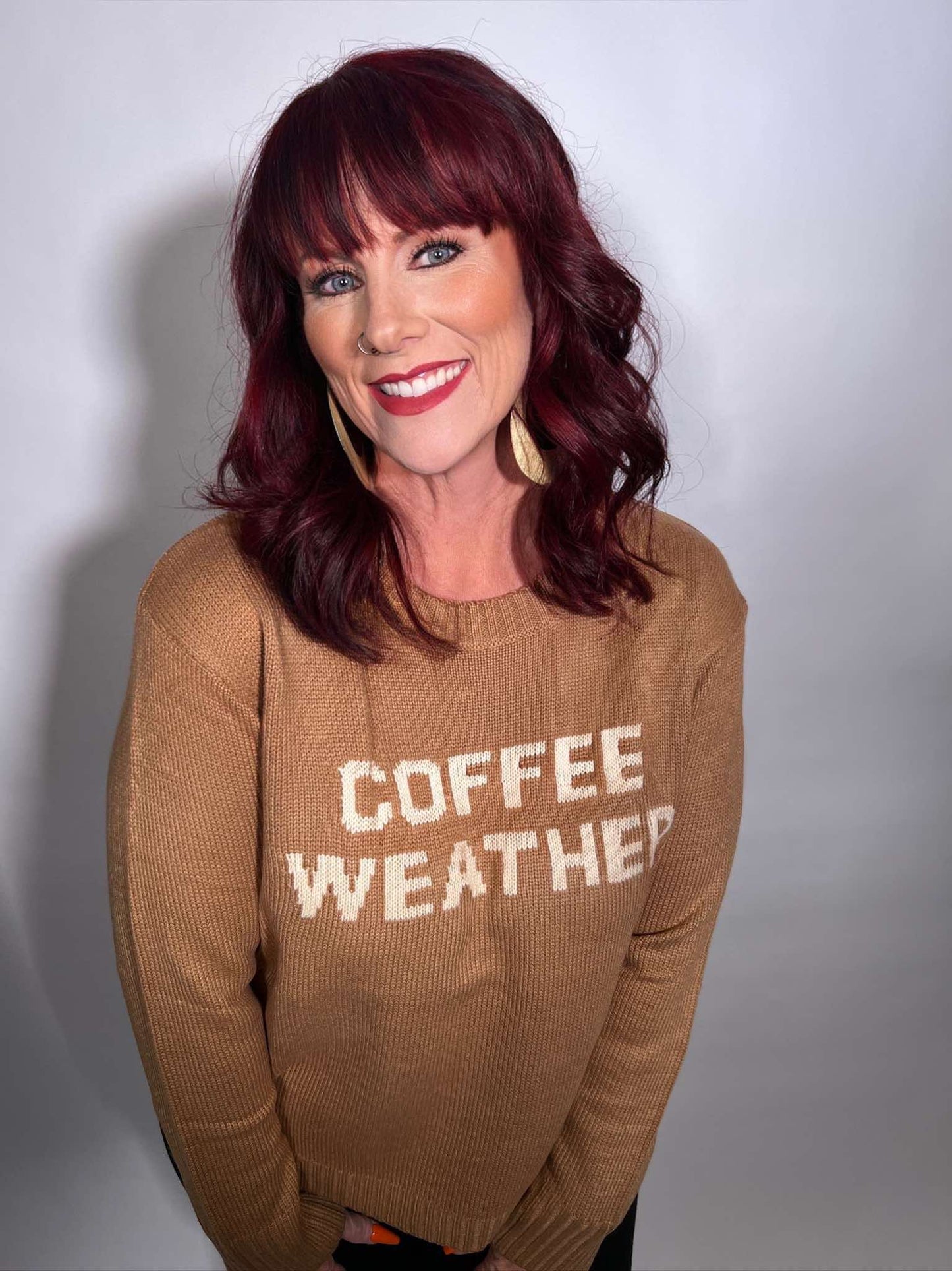 Lt. Brown Coffee Weather Sweater