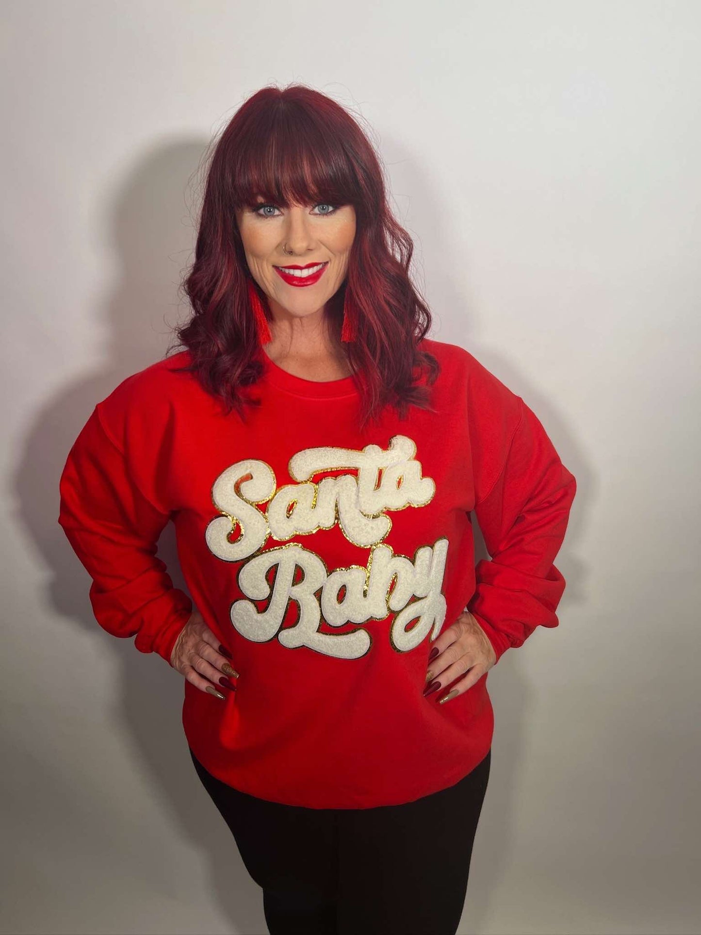 Red Santa Baby Sweatshirt