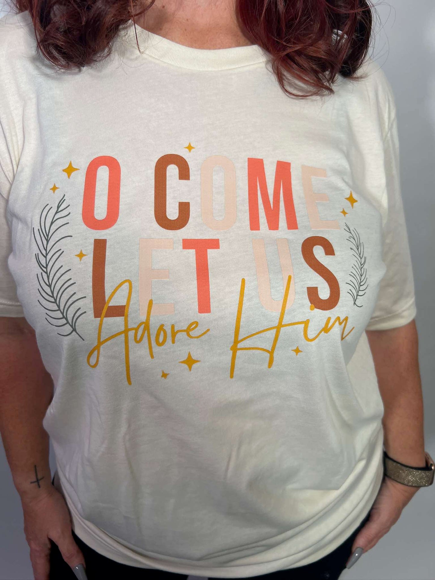O Come Let Us Adore Him Tee