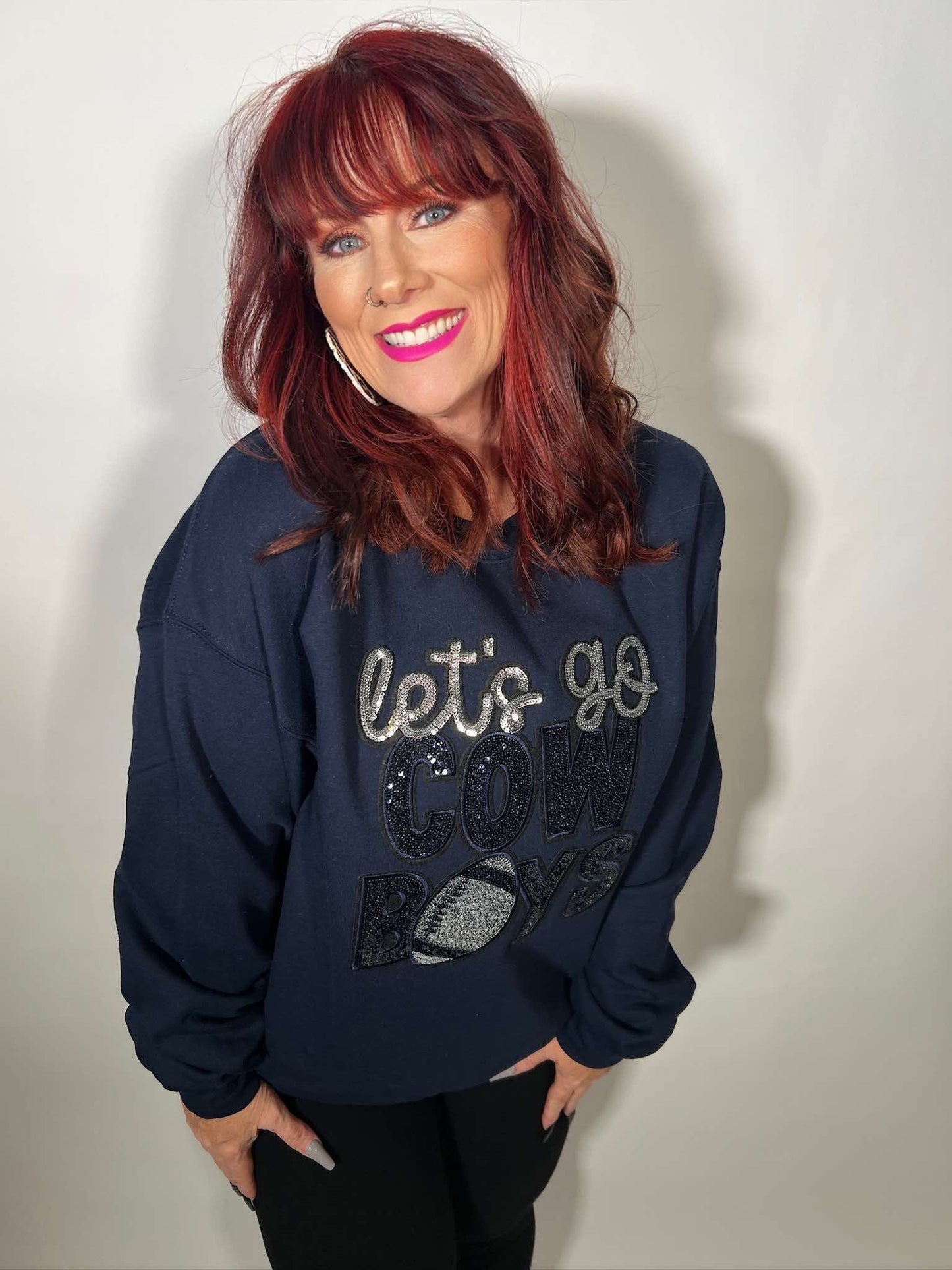 Cowboys Sequins Sweatshirt