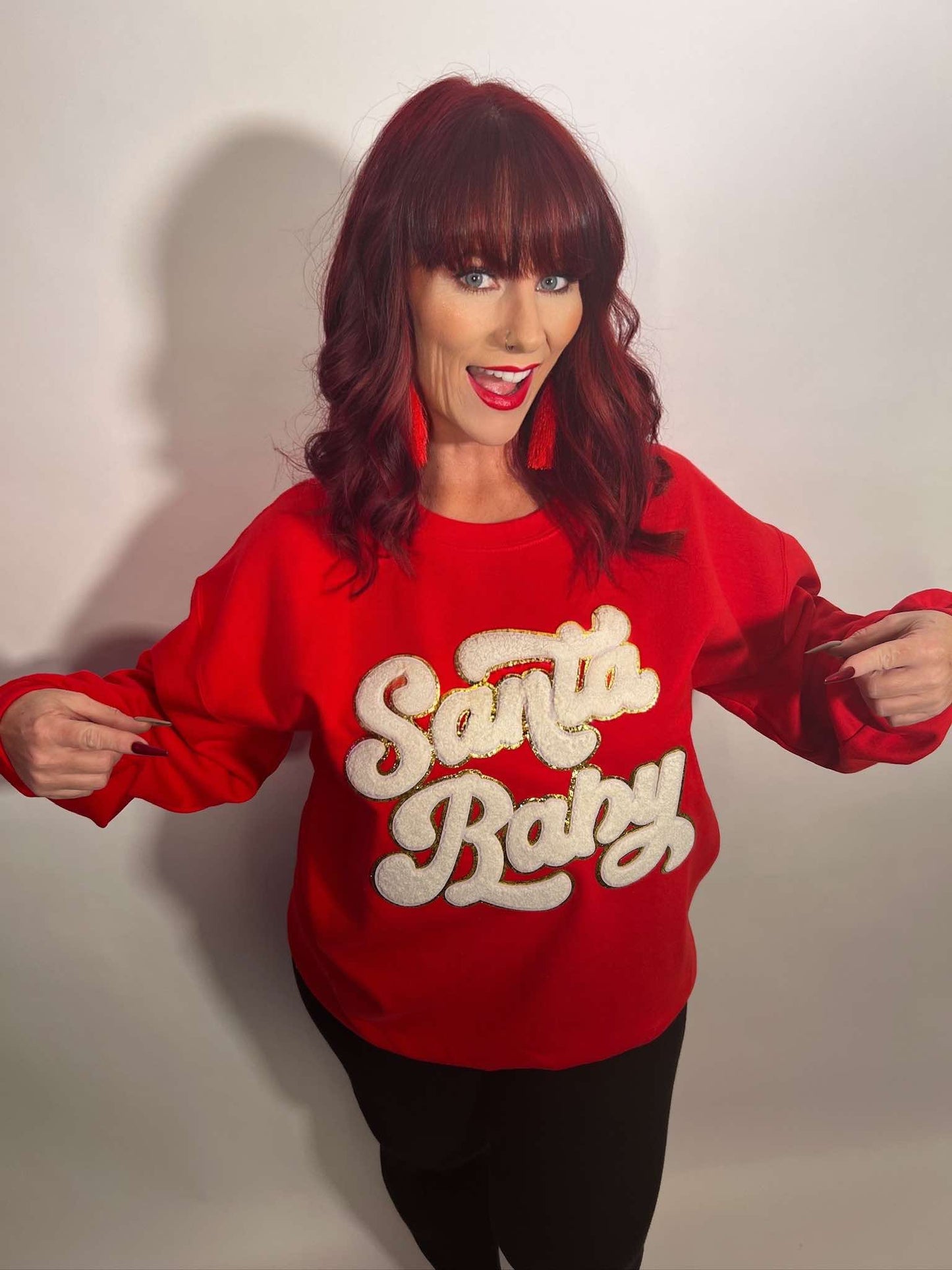 Red Santa Baby Sweatshirt