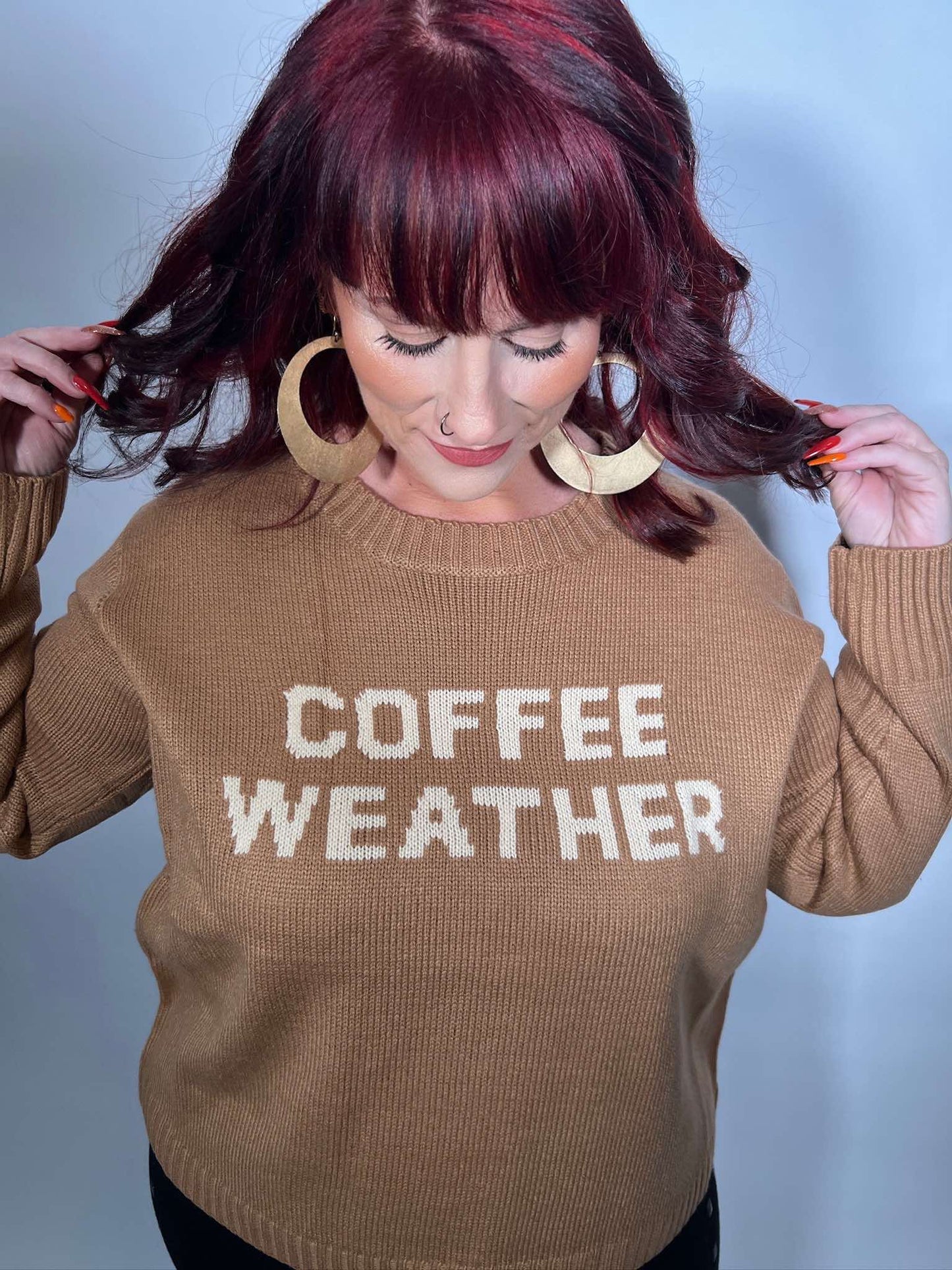 Lt. Brown Coffee Weather Sweater
