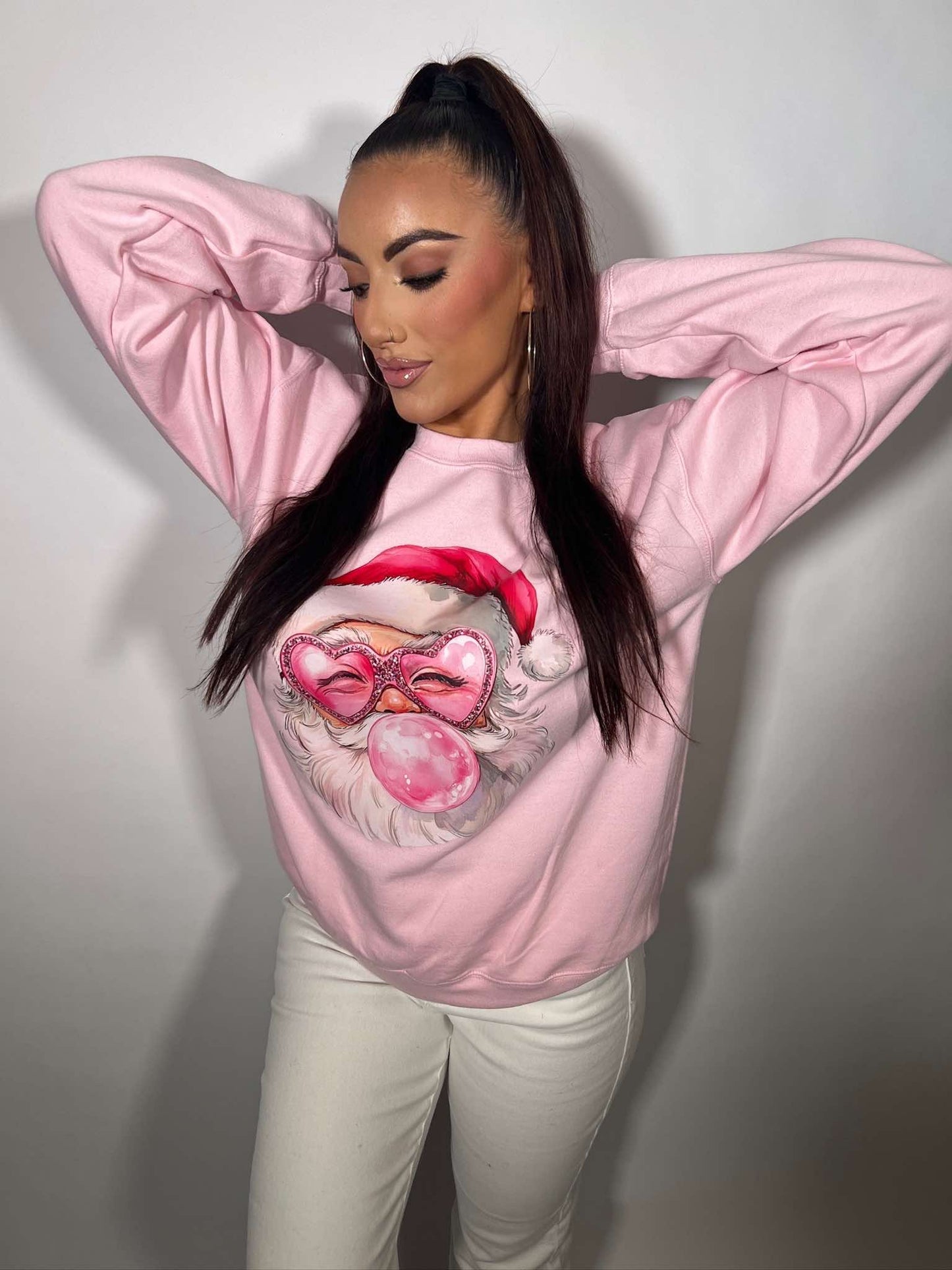 Bubblegum Santa Sweatshirt