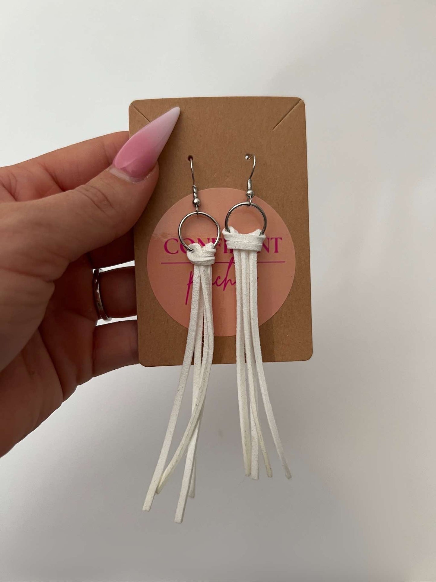Leather Tassel Earrings
