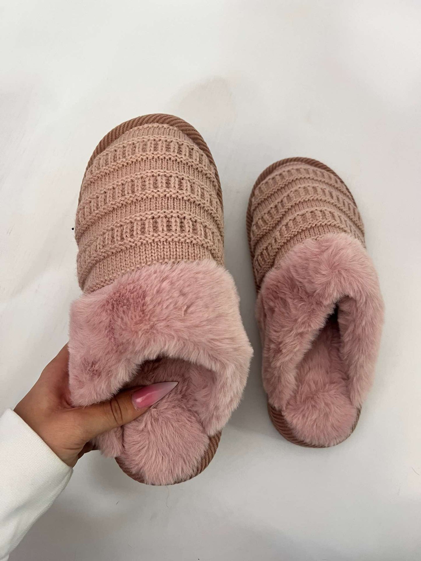 CC Beanie Rib Knit Slippers