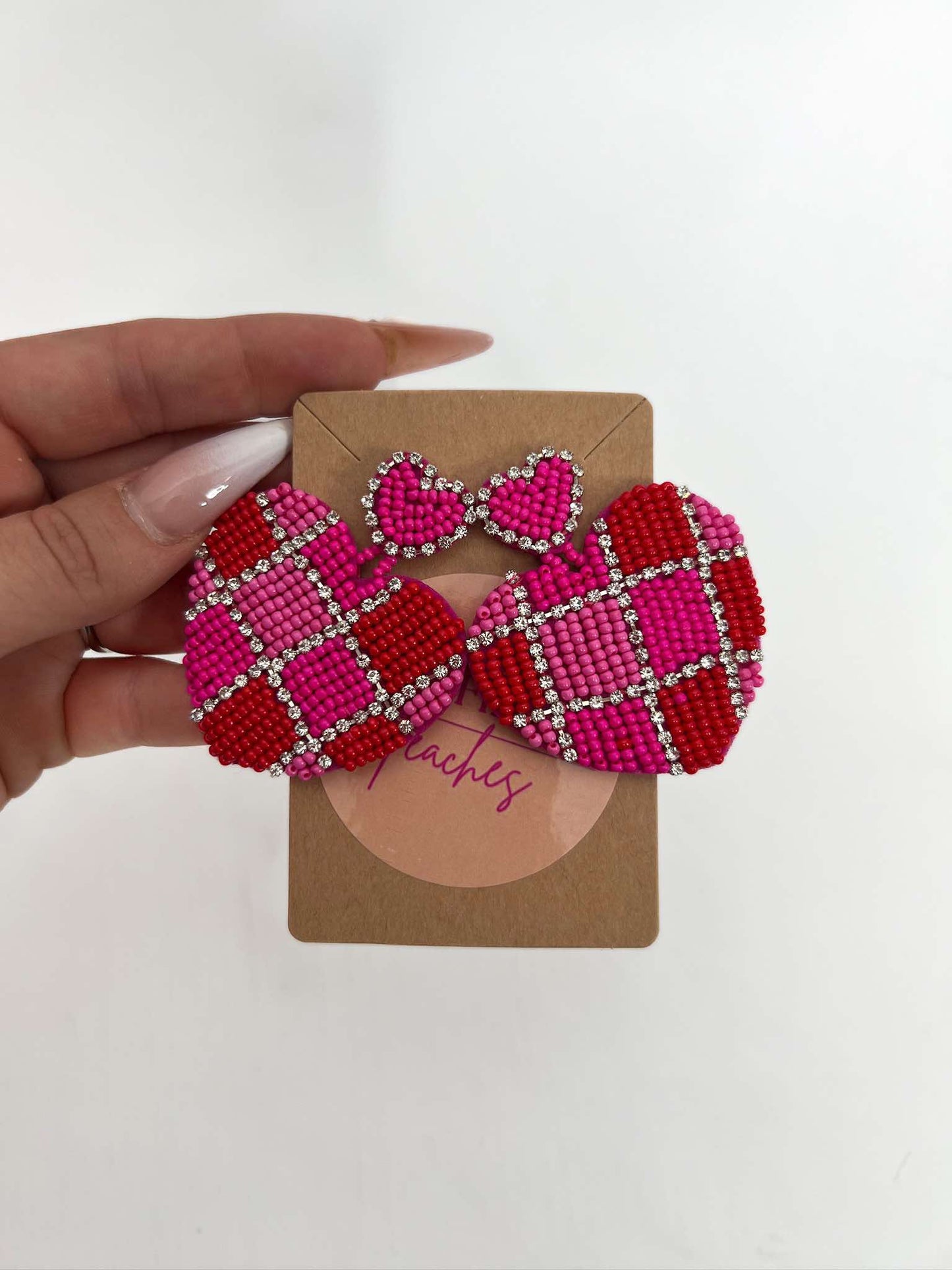 HEART Beaded Earrings