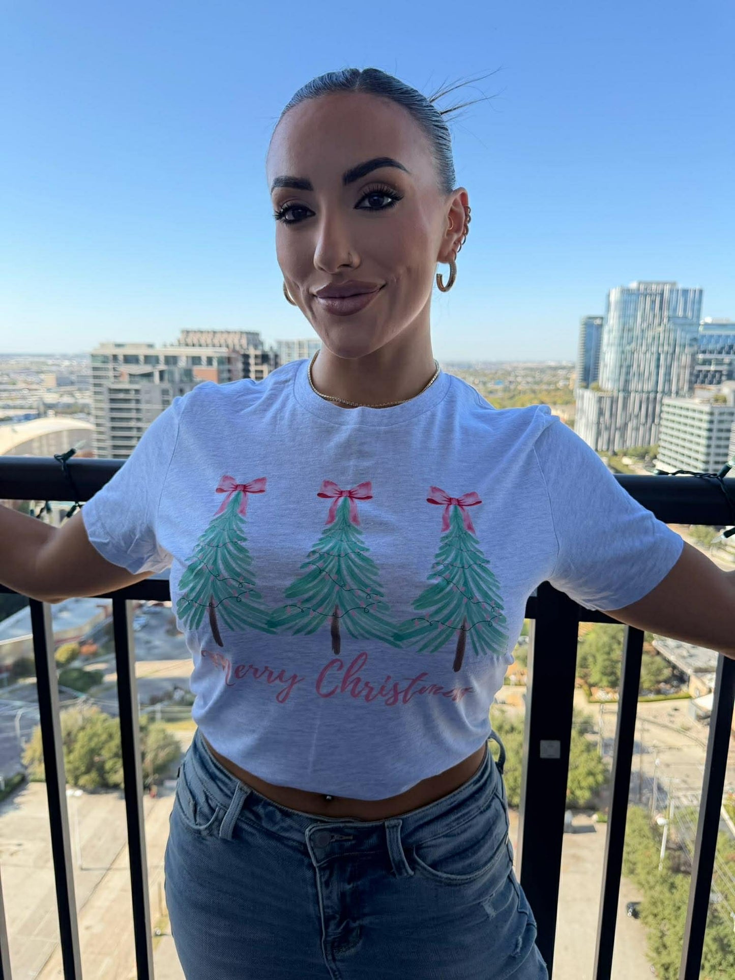 Christmas Trees Pink Tee