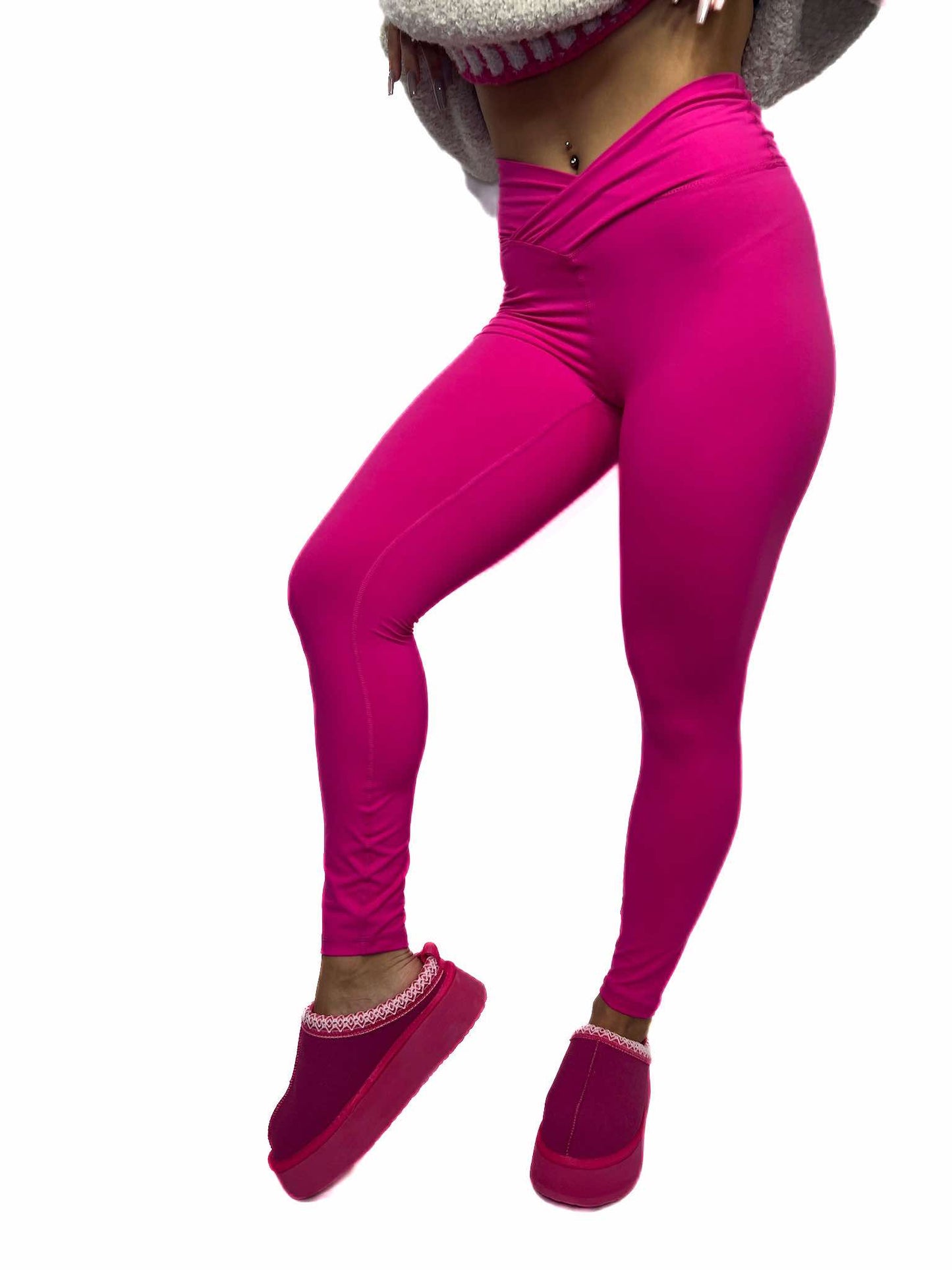 V WAIST FULL LENGTH LEGGINGS