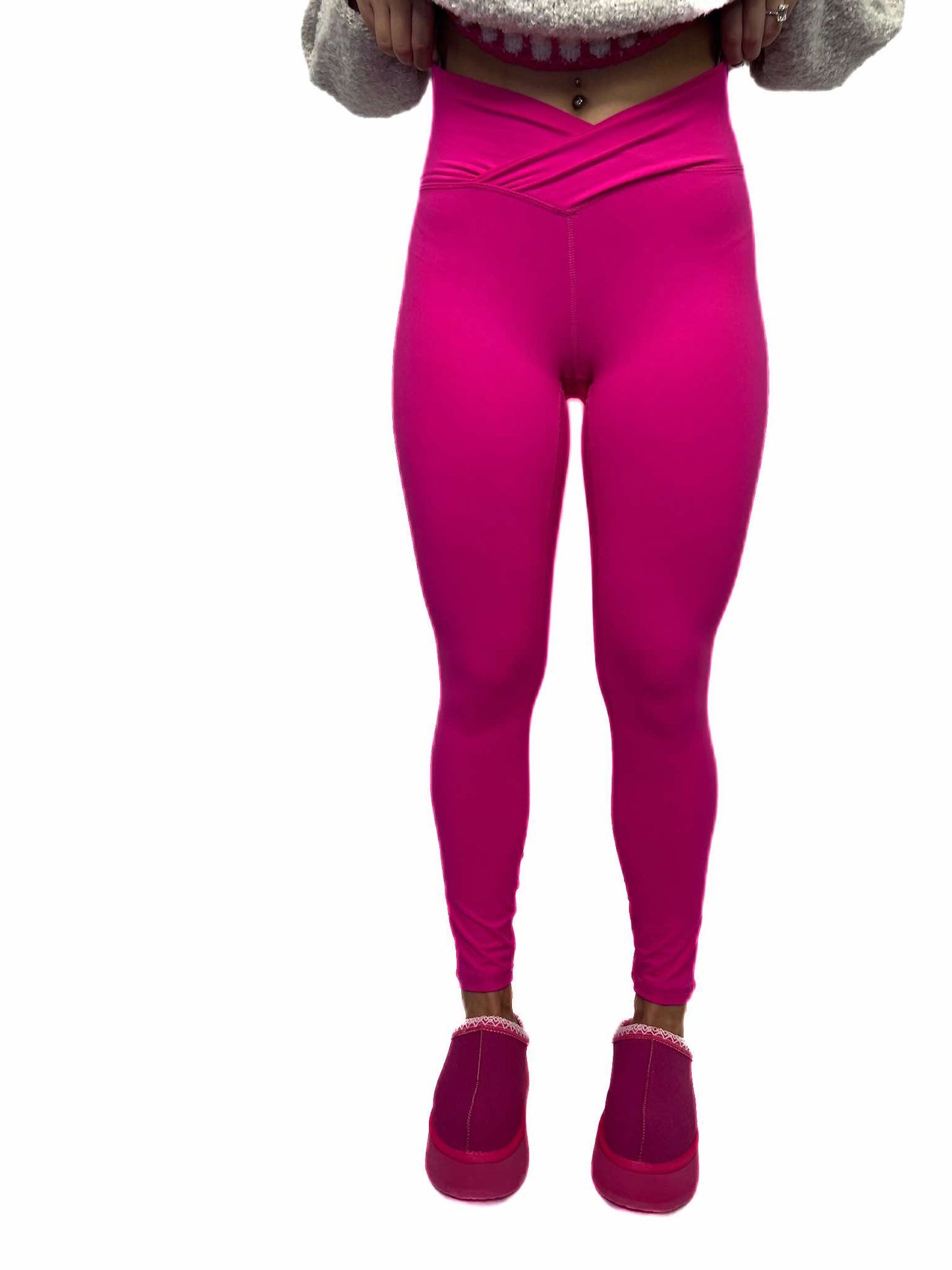 V WAIST FULL LENGTH LEGGINGS