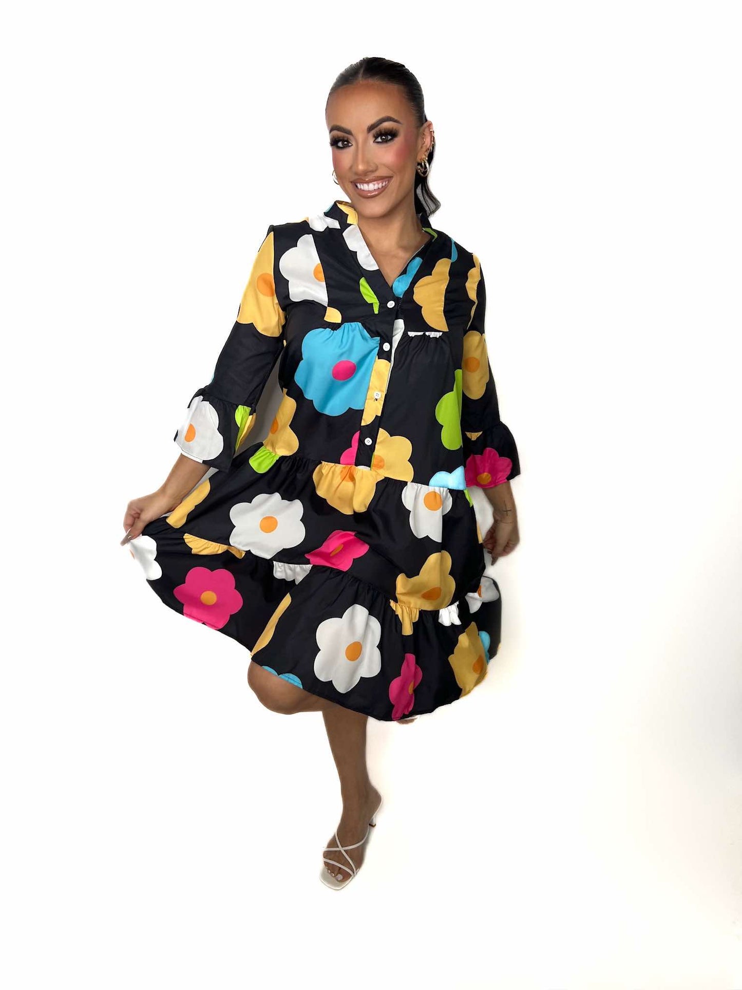 Elegant Floral Dress for Everyday Wear