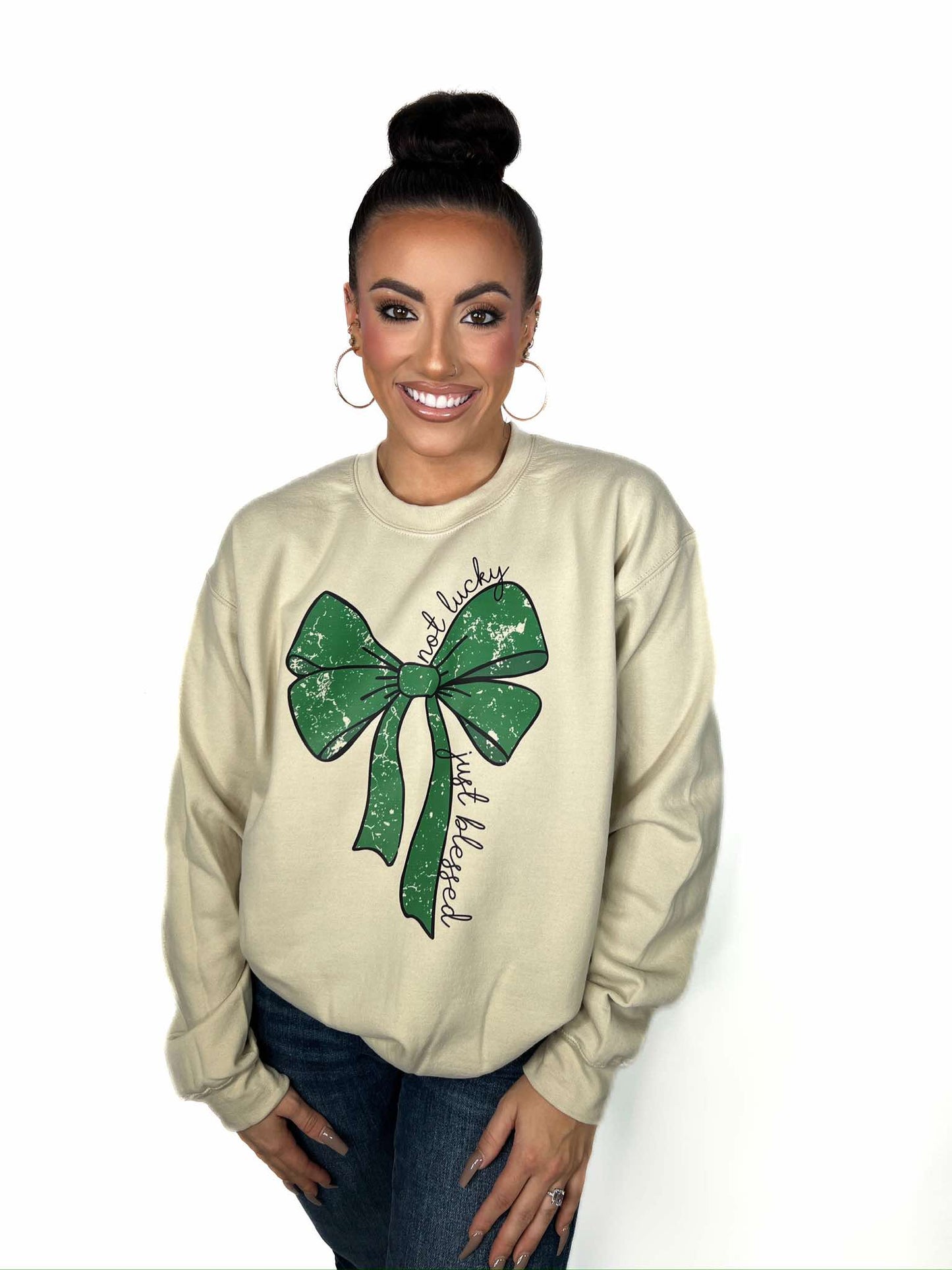 Not Lucky Just Blessed Crewneck
