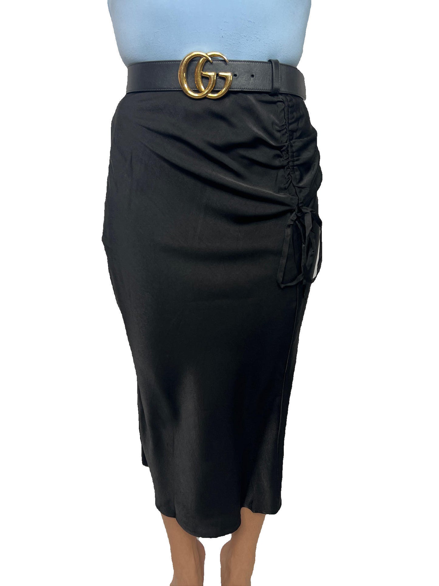 WOMEN SIDE ELASTIC LONG LENGTH TUBE SKIRT