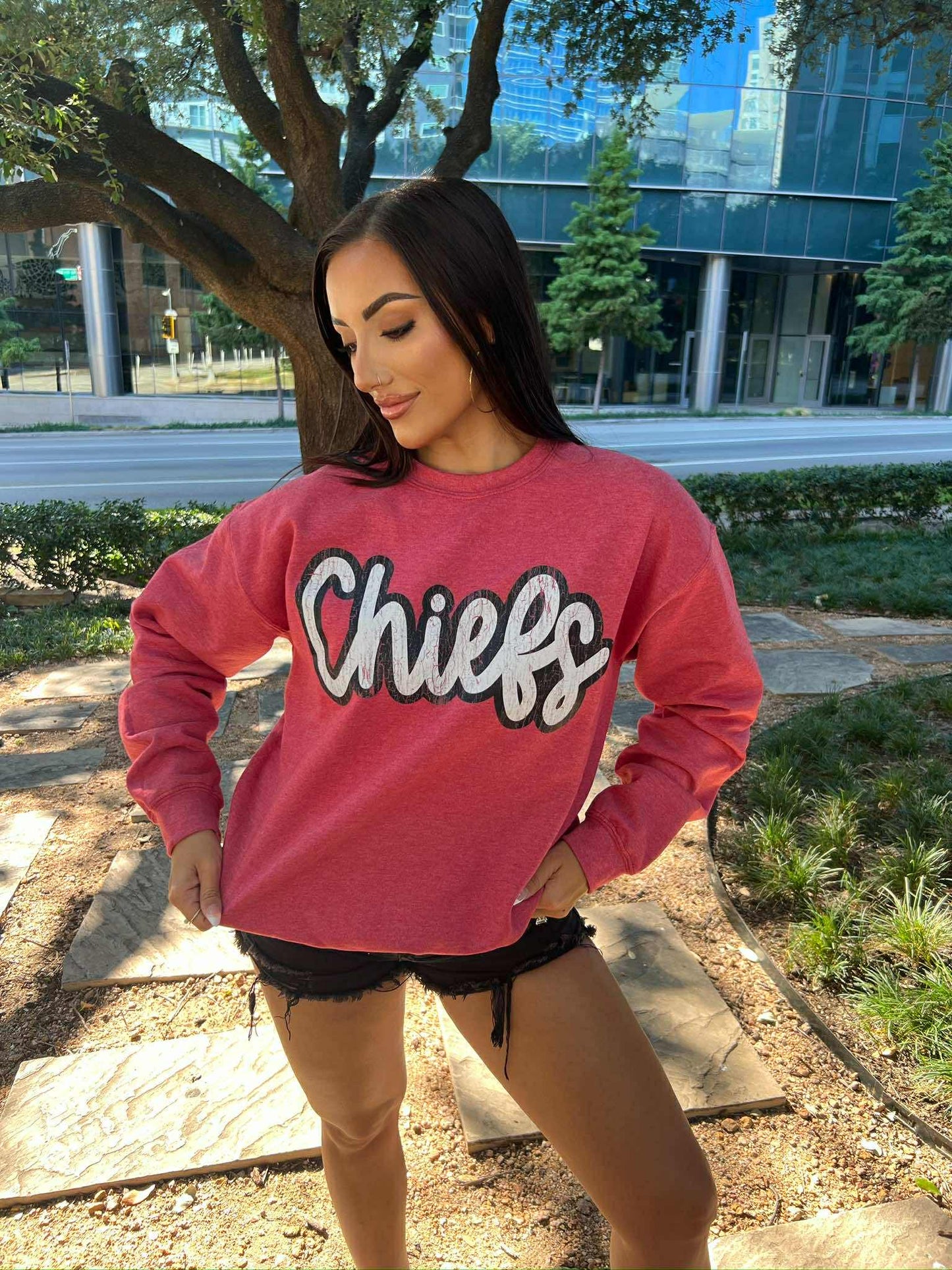 Chiefs Distressed Crewneck