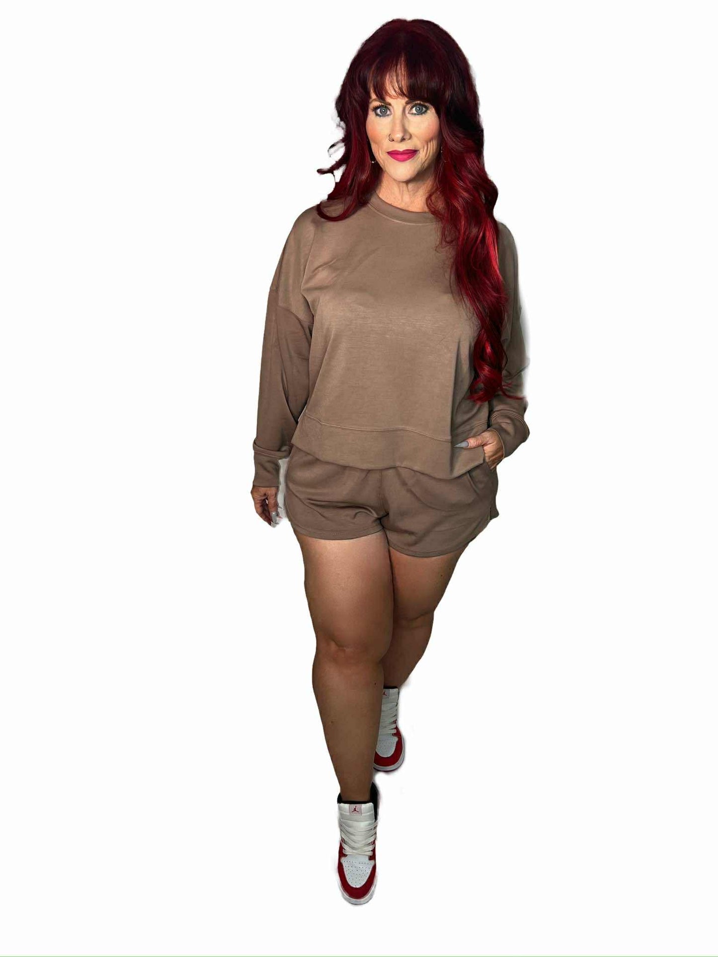 Scuba Long Sleeve Sweatshirts & Shorts Set