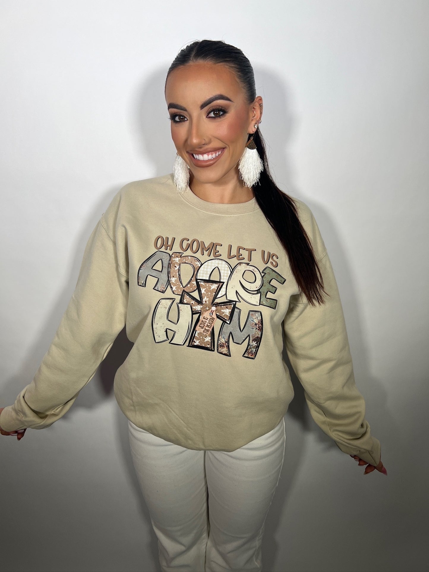 Oh Come Let Us Crewneck