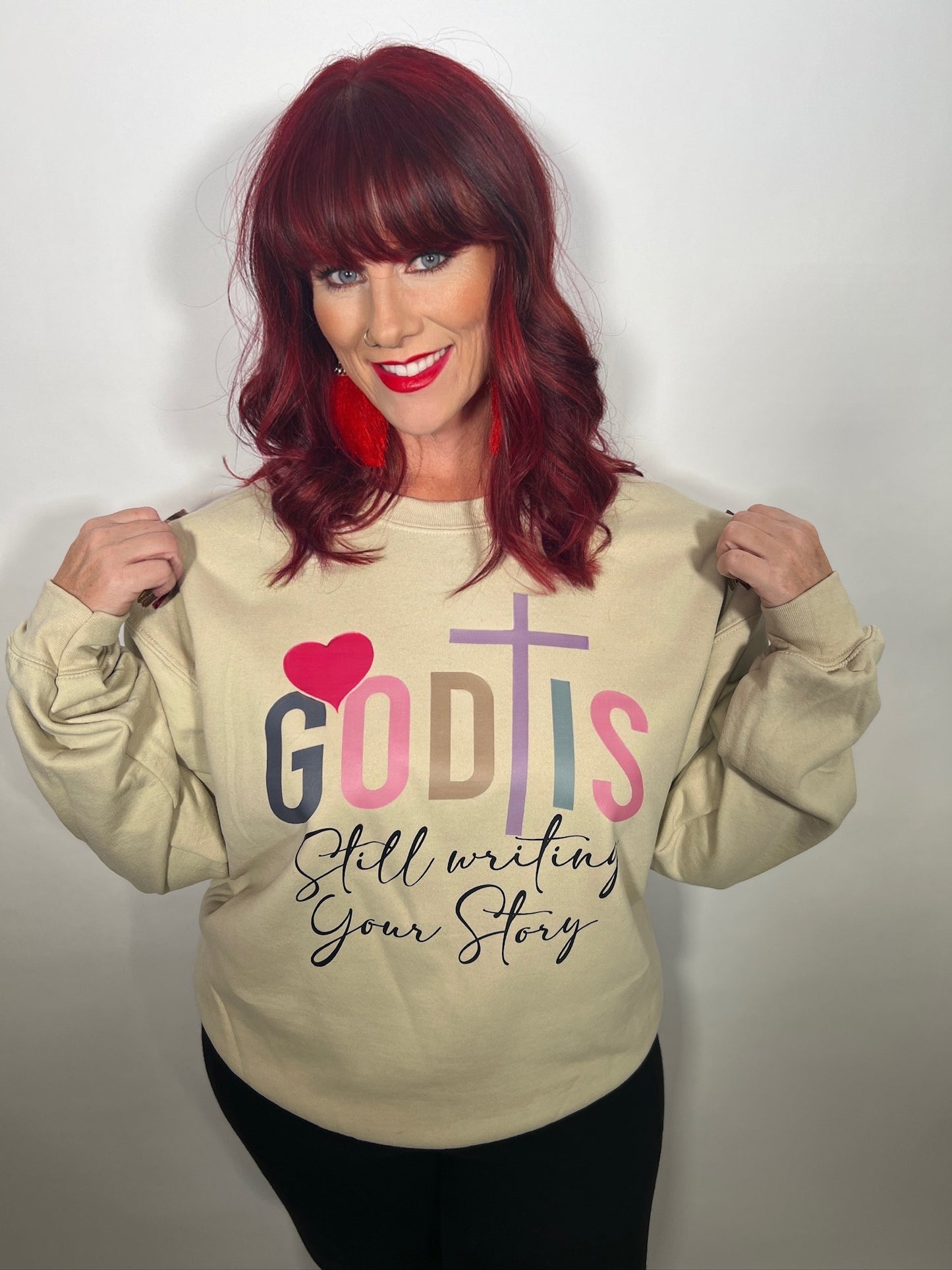 God Is Still Writing Crewneck