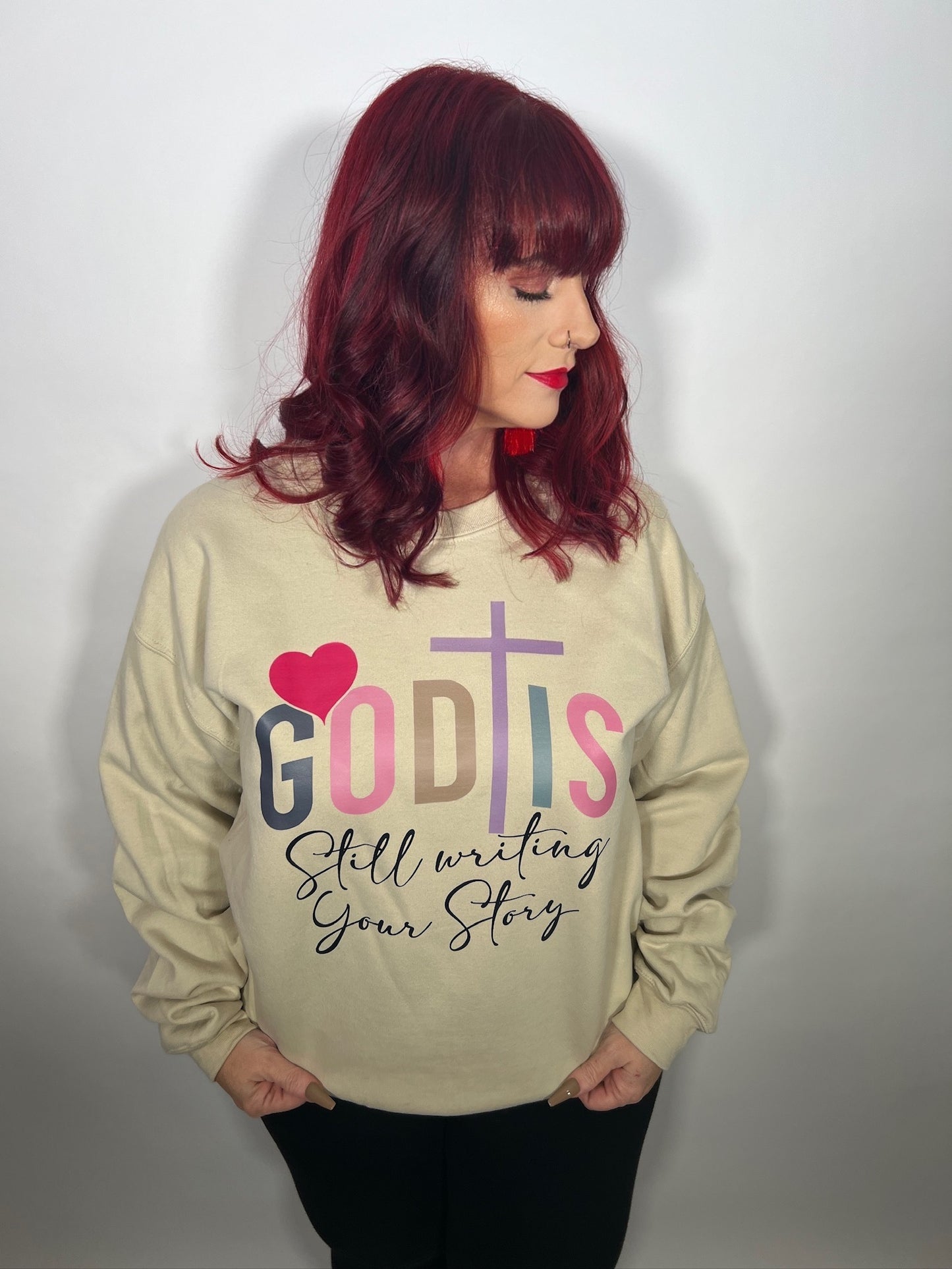 God Is Still Writing Crewneck