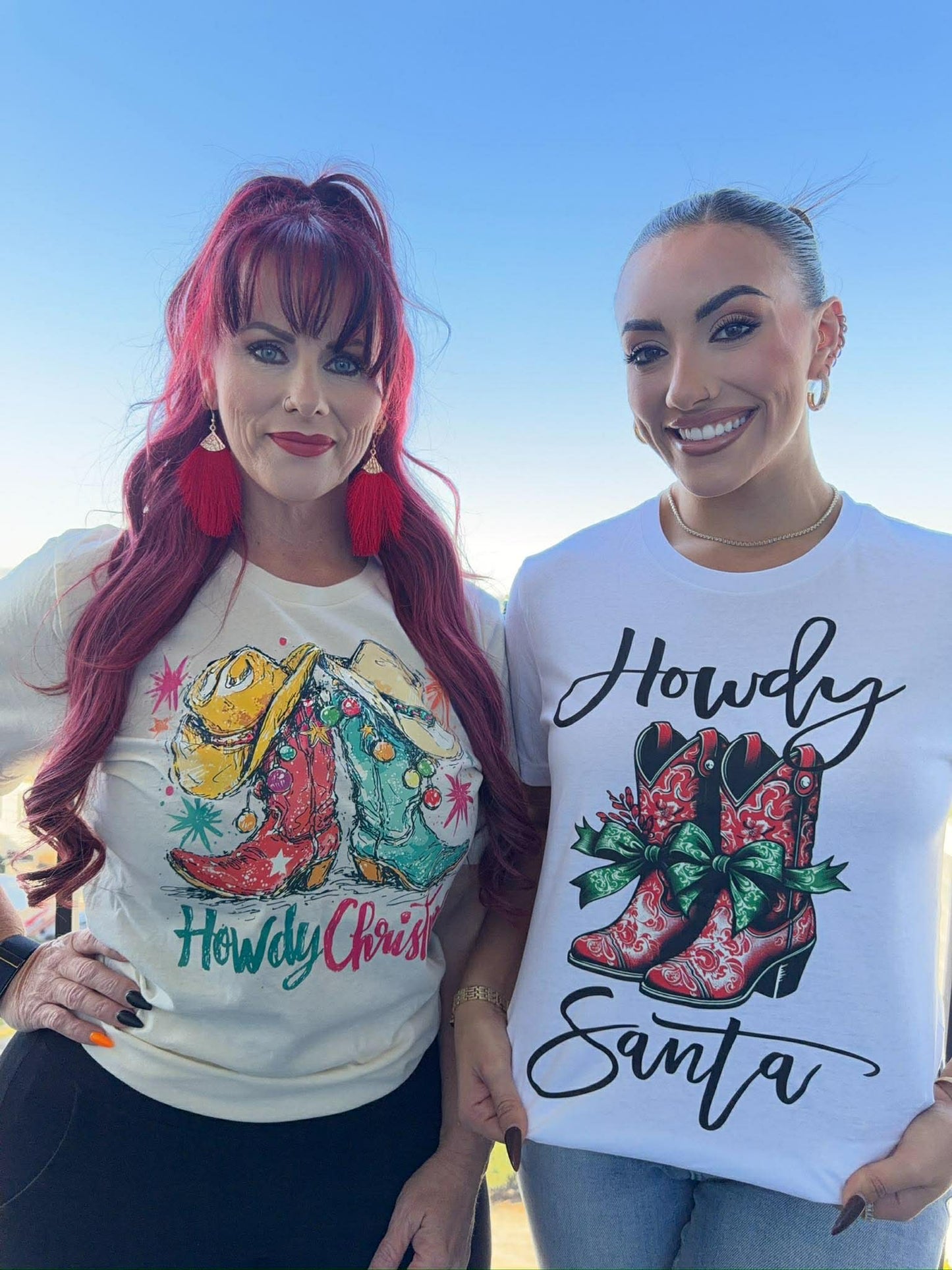 Howdy Christmas Boots Tee