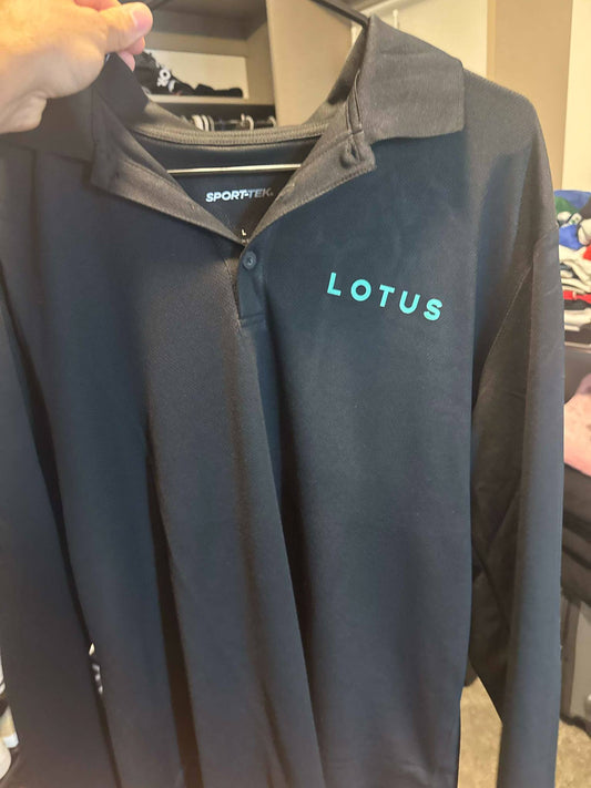 ST640LS Sport-Tek ® PosiCharge ® RacerMesh ® Long Sleeve Polo - Lotus Tech Shirt