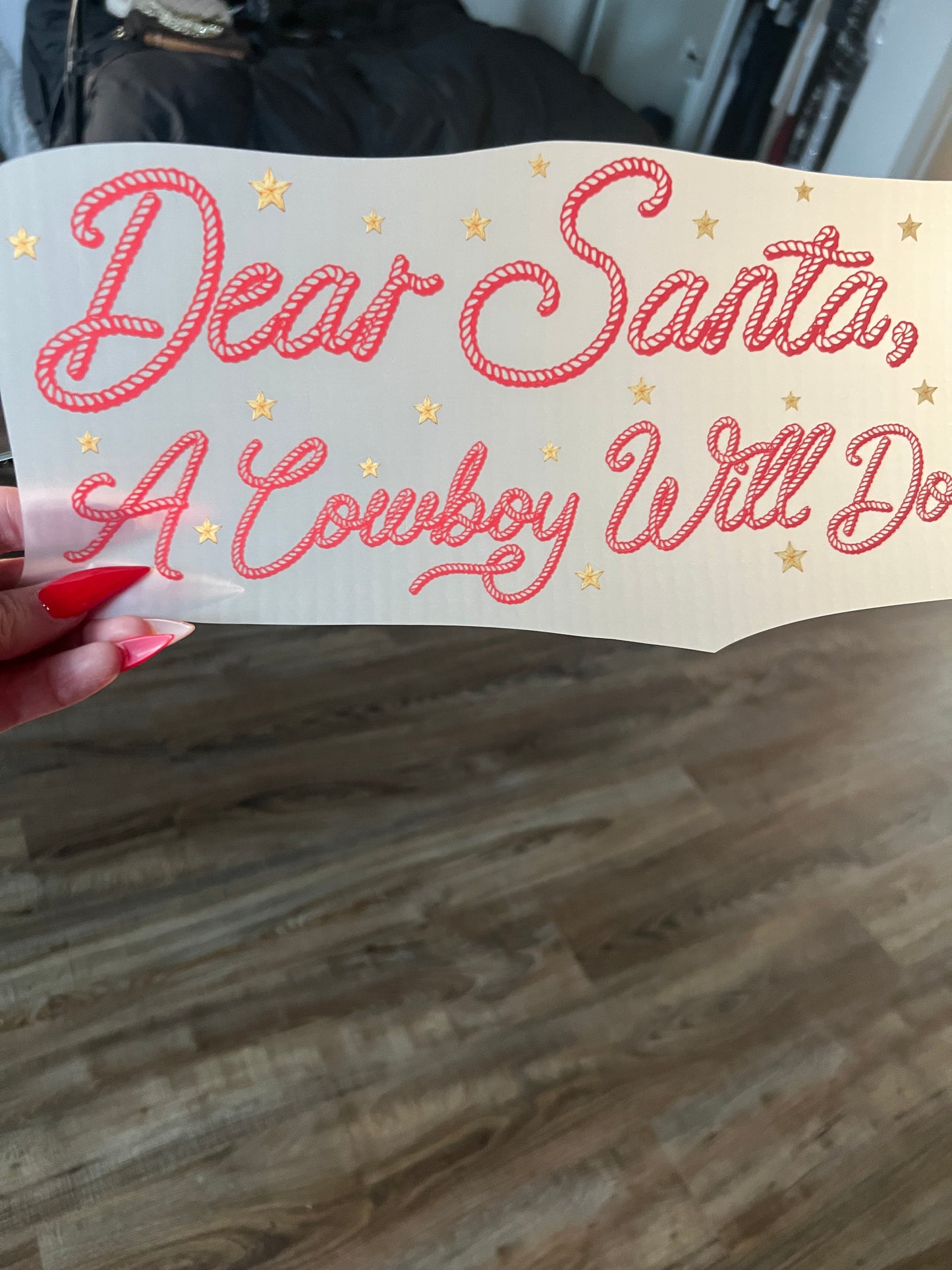 Dear Santa a Cowboy Will Do Tee