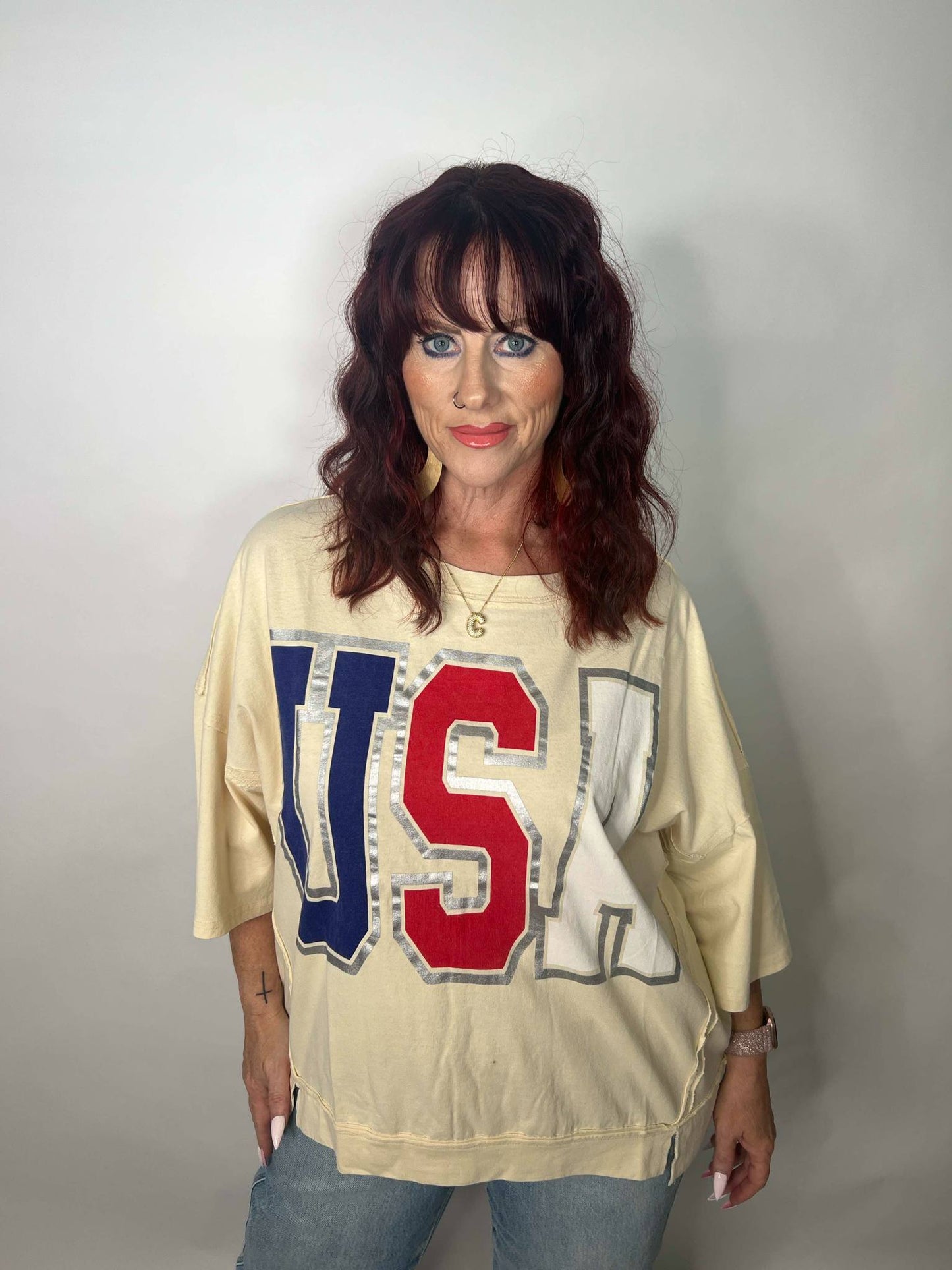 USA' Graphic Edge T-Shirt