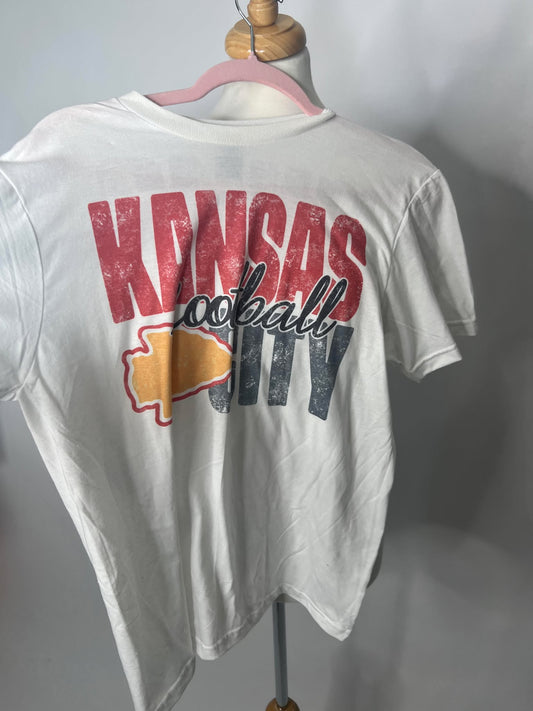 White KC Chiefs Fan Tshirt