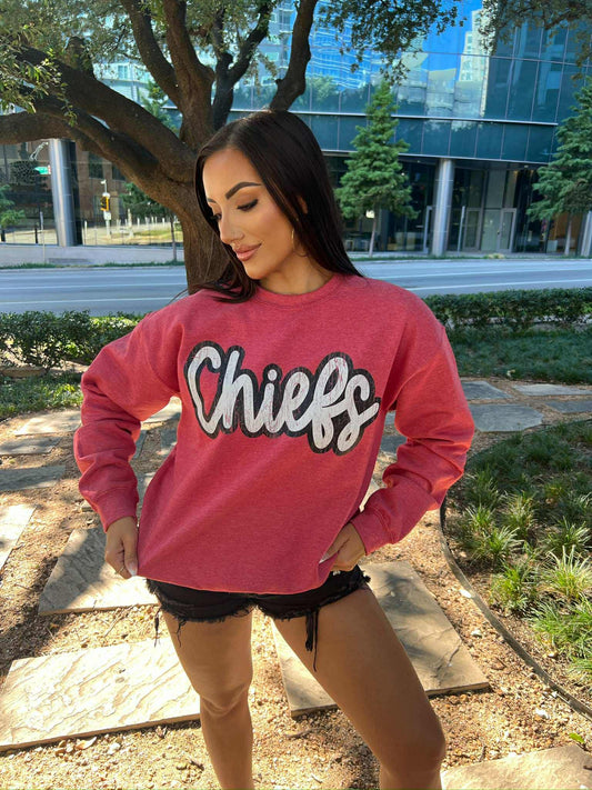 Chiefs Distressed Crewneck