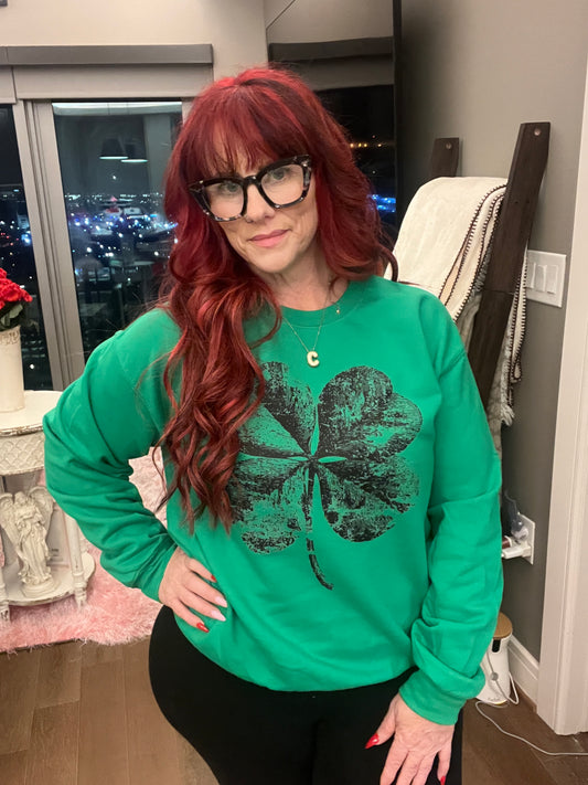 St Pattys Clover Crewneck