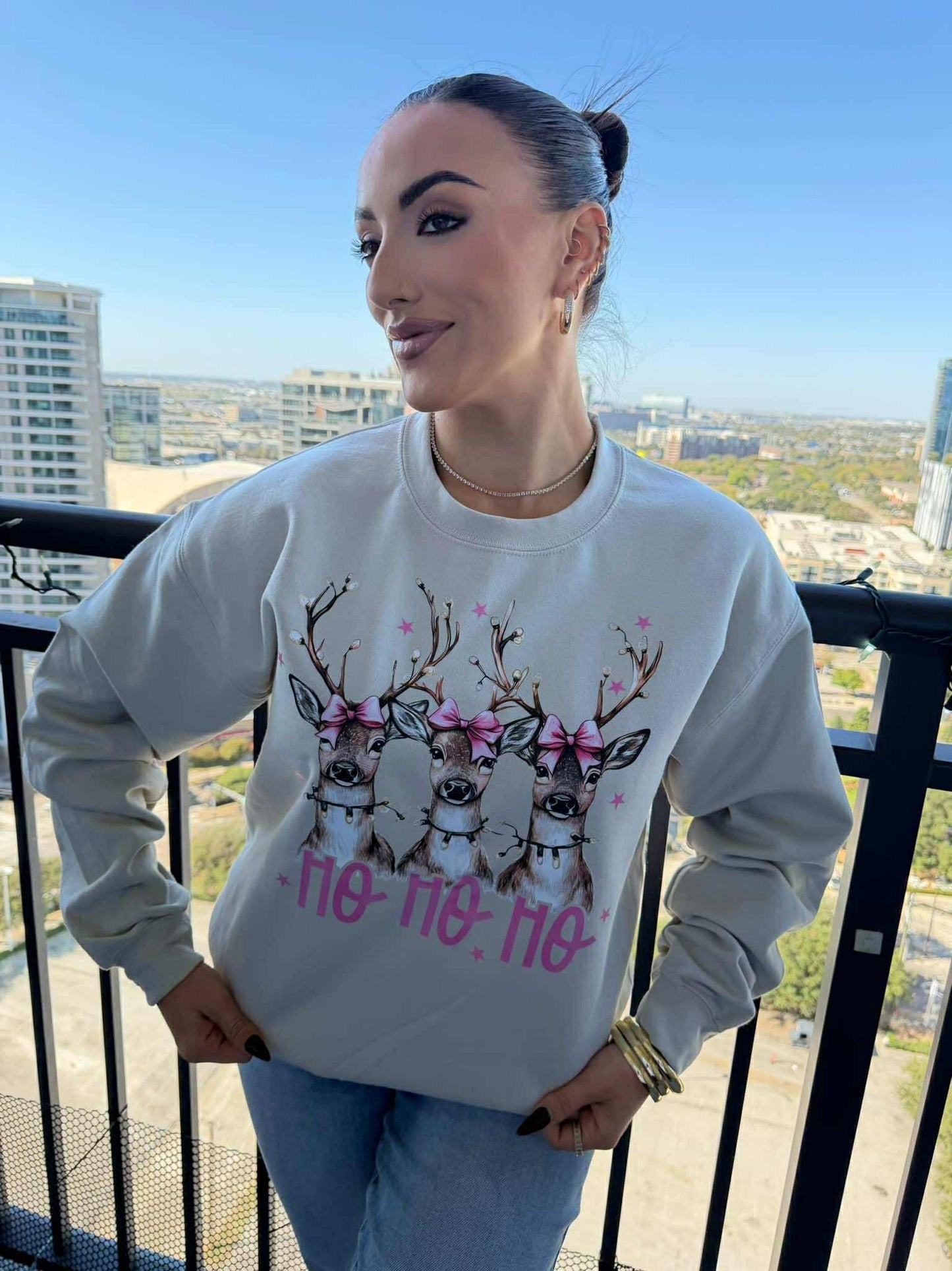 Ho Ho Ho Reindeer Crewneck