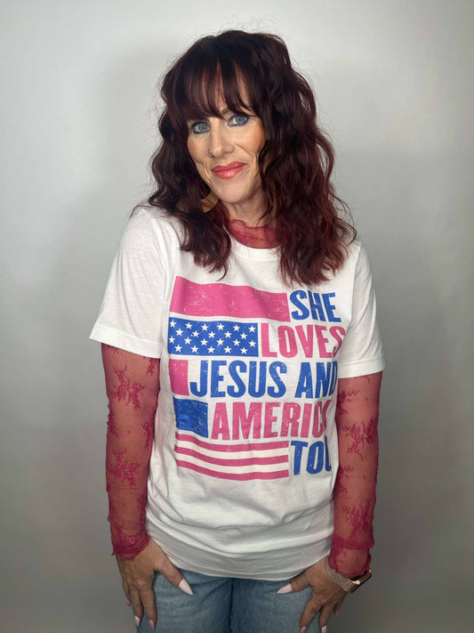 Jesus and America Tshirt