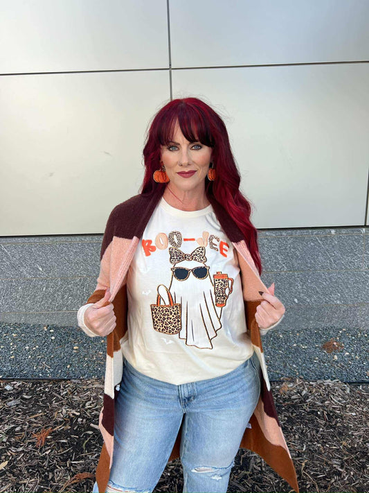 Boo Jee Leopard Ghost Tee