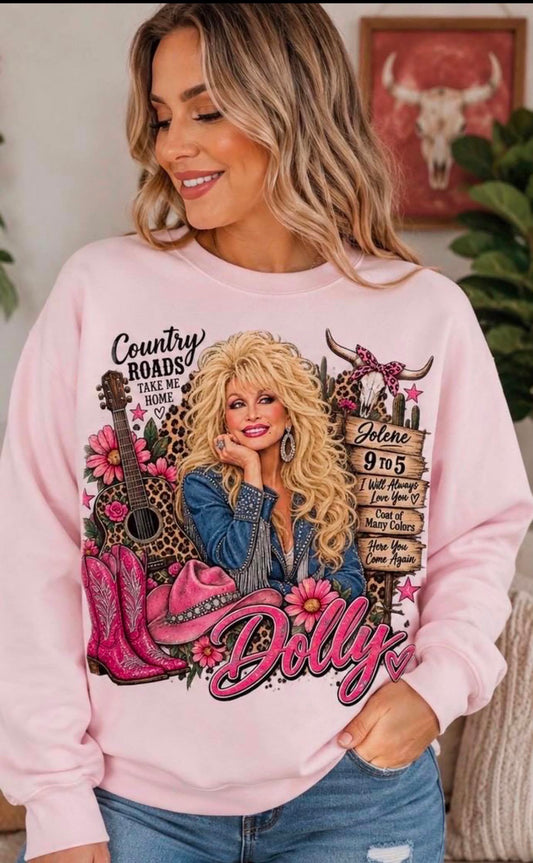 Dolly Crewneck - Pink Design