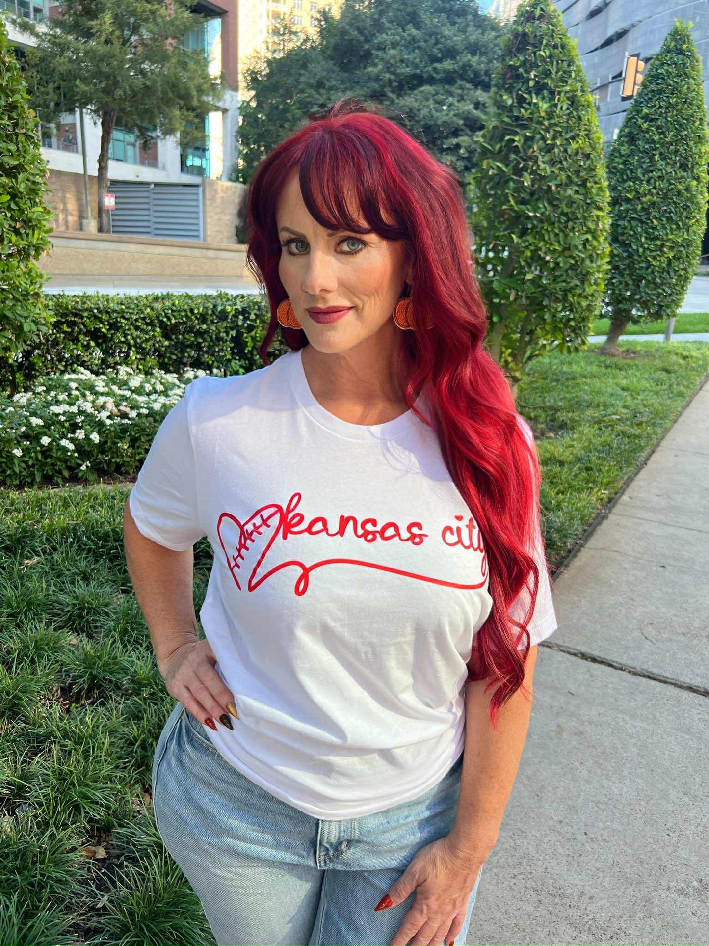 Kansas City Heart Scroll Tee