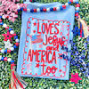 Jesus Loves America - Flag Tshirt