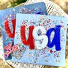 USA Paint Splatter Tshirt