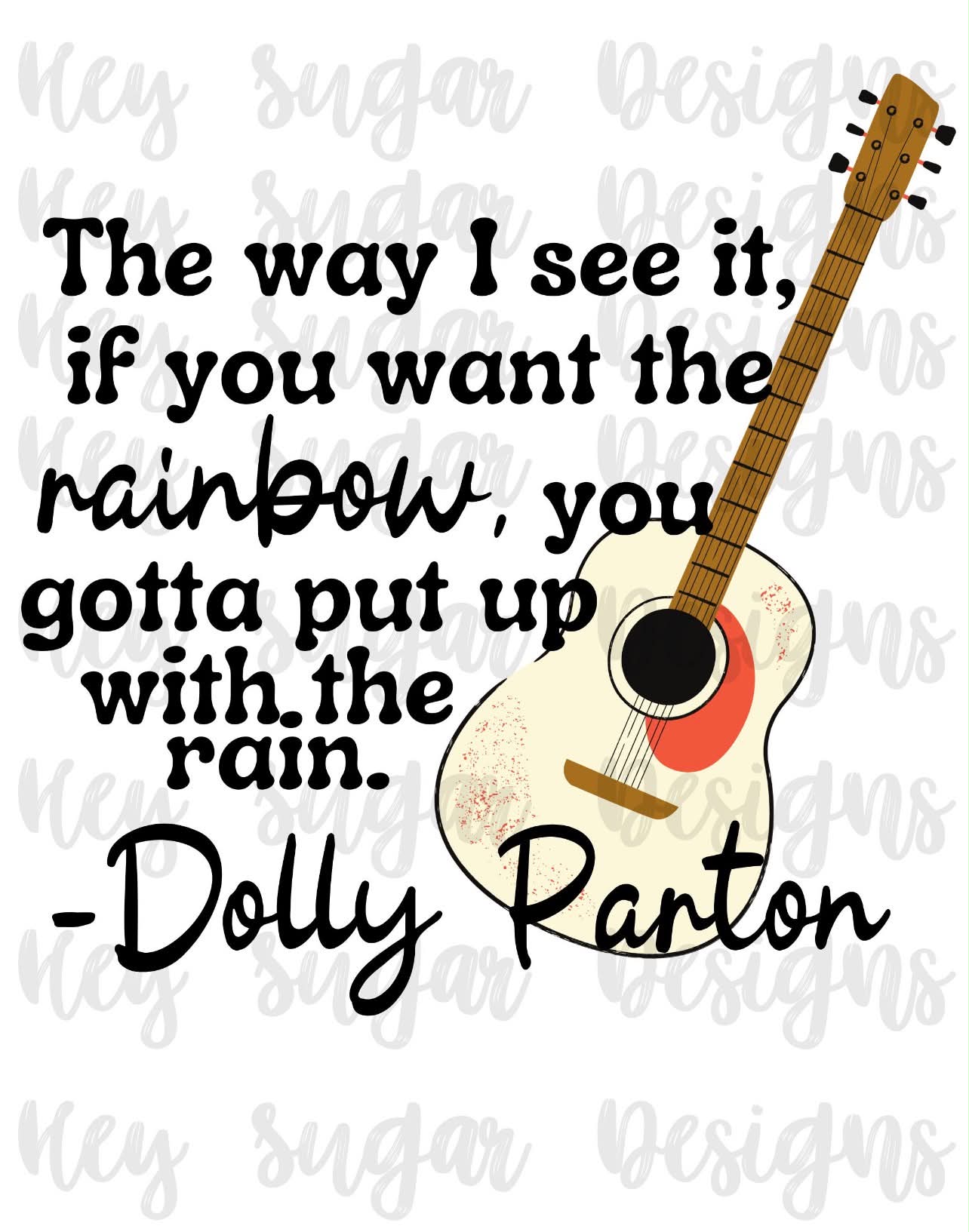 Dolly Tshirt - Rainbow Quote