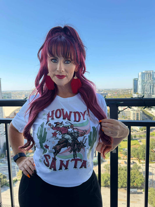 Howdy Santa Western Tee