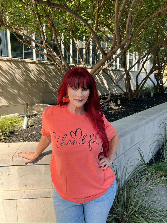 Thankful Orange Tee