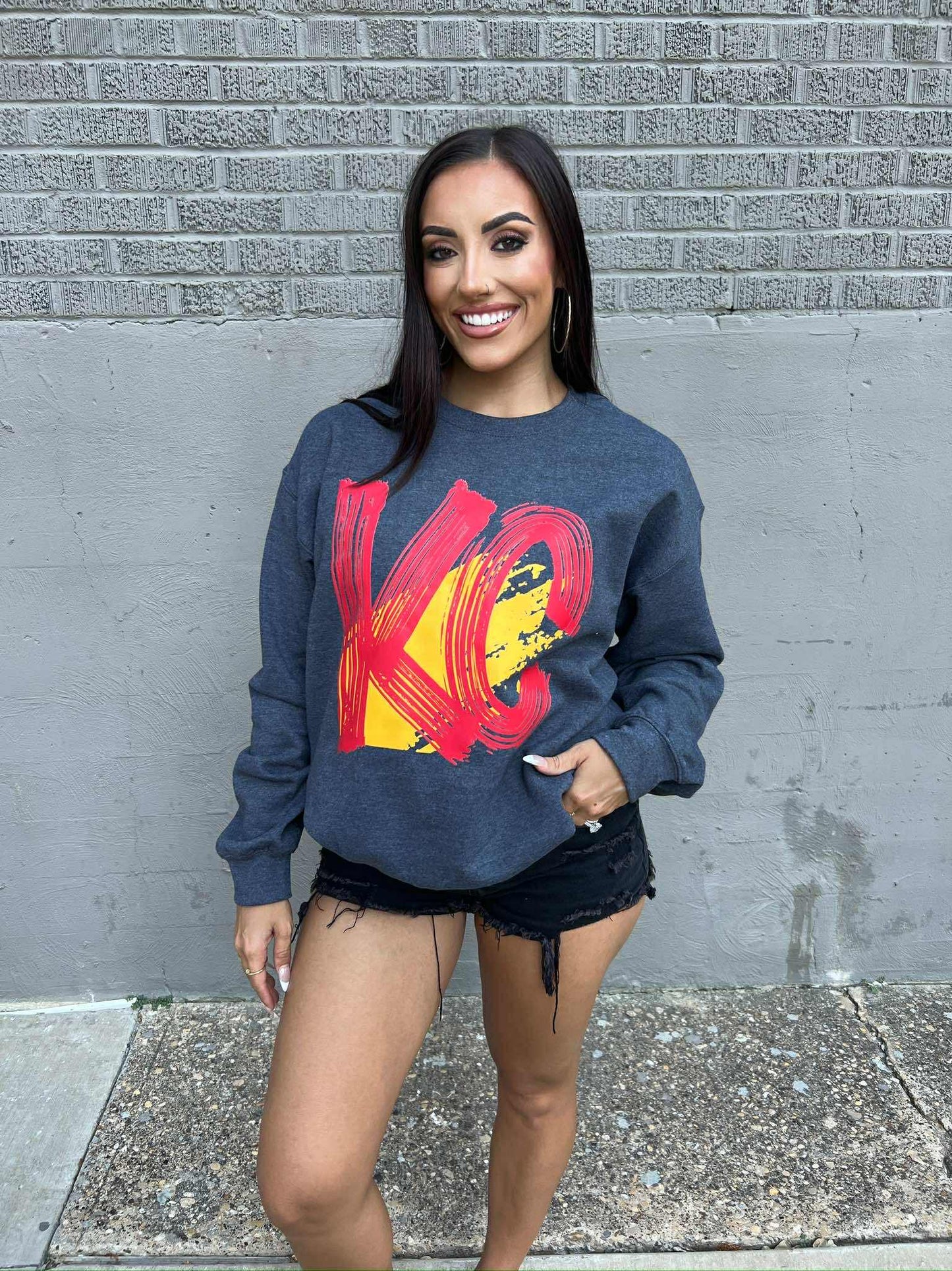 KC Gray Crewneck