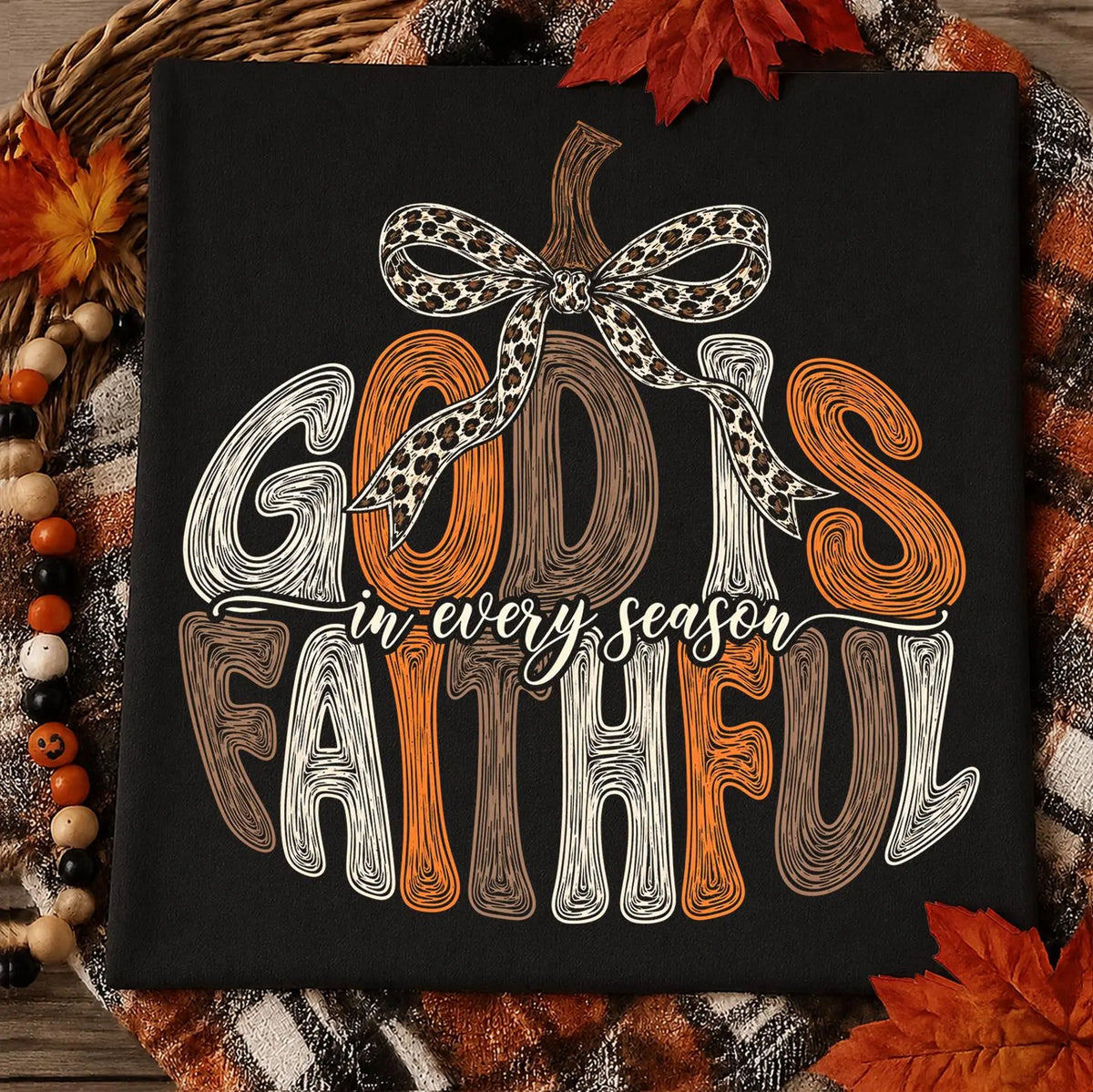 God is Faithful Pumpkin Tshirt