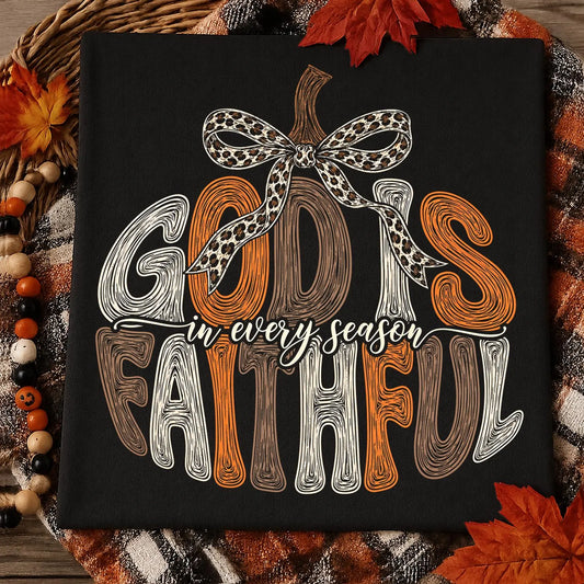 God is Faithful Pumpkin Tshirt